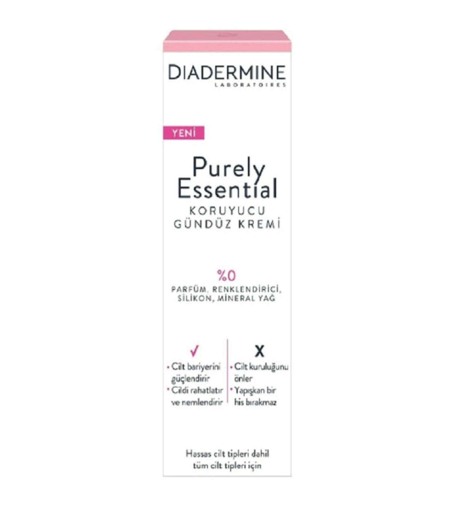 Diadermine Purely Essential Protective Day Cream - No Parfum - Silicone-paraben