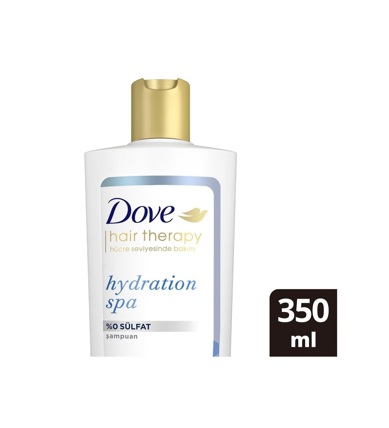 Dove Hair Therapy Hair Care Shampoo Hydration Spa 0% Sulphate 350 Ml N.Beauty94 - Buy Online on GoSupps.com