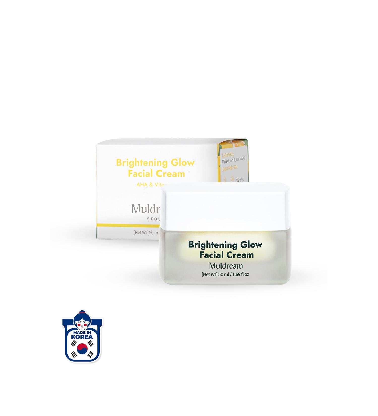 Muldream Aha and Vitamin C Brightening Shining Effective Face Cream 50ml Korea