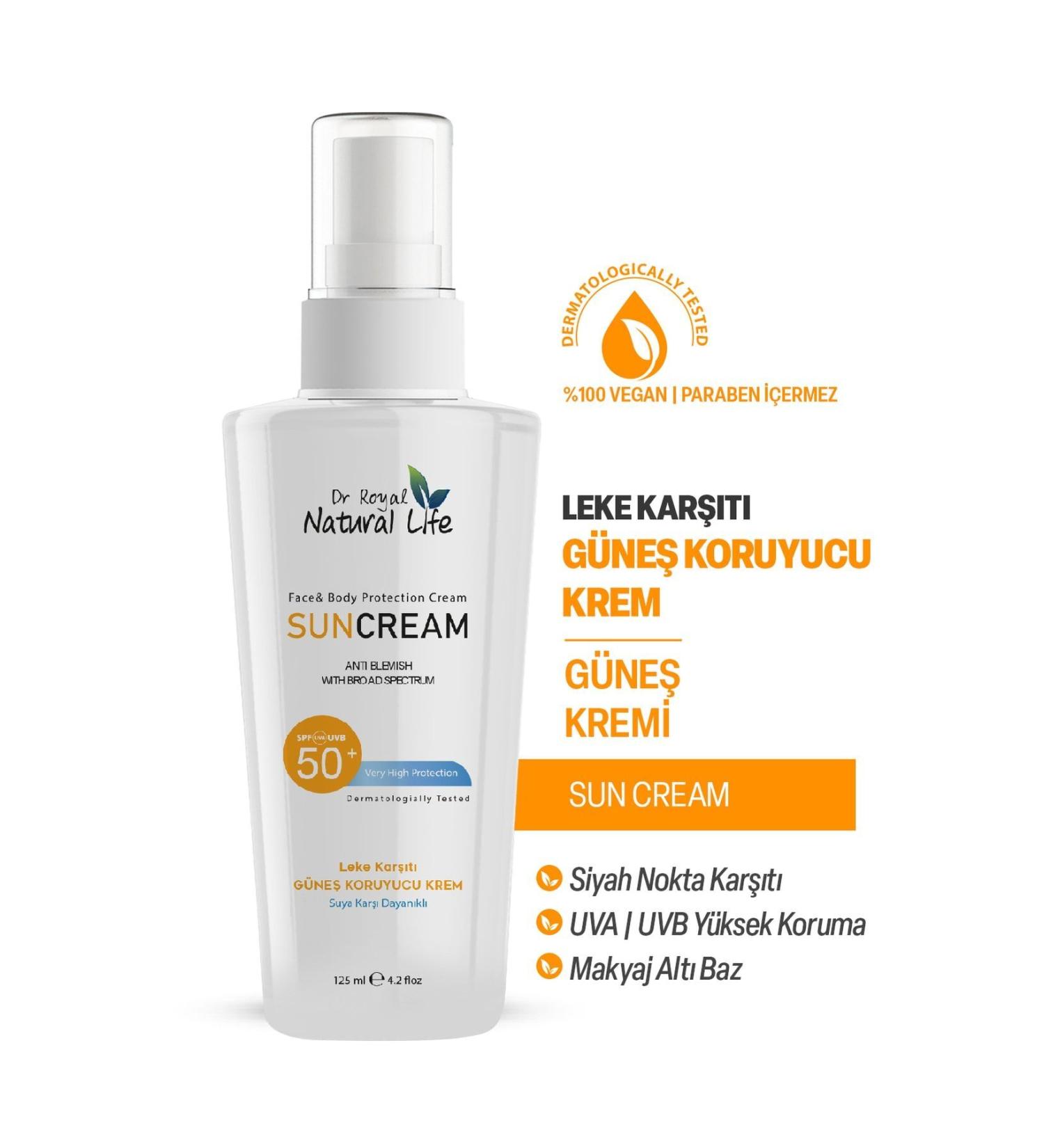 Dr.Royal Natural Life Face and Body Anti-Spot Brightening Spf50+ Summer and Winter Sun Cream 125 Ml - Buy Online on GoSupps.com