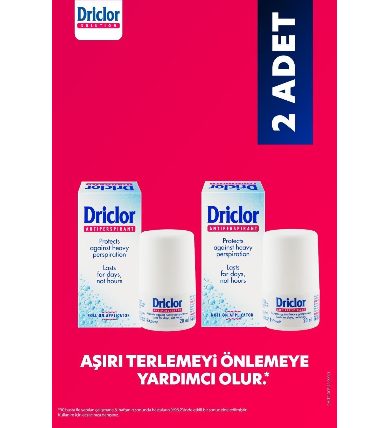 Driclor Anti Perspirant Roll On 20 ml X 2 Pieces - Buy Online on GoSupps.com