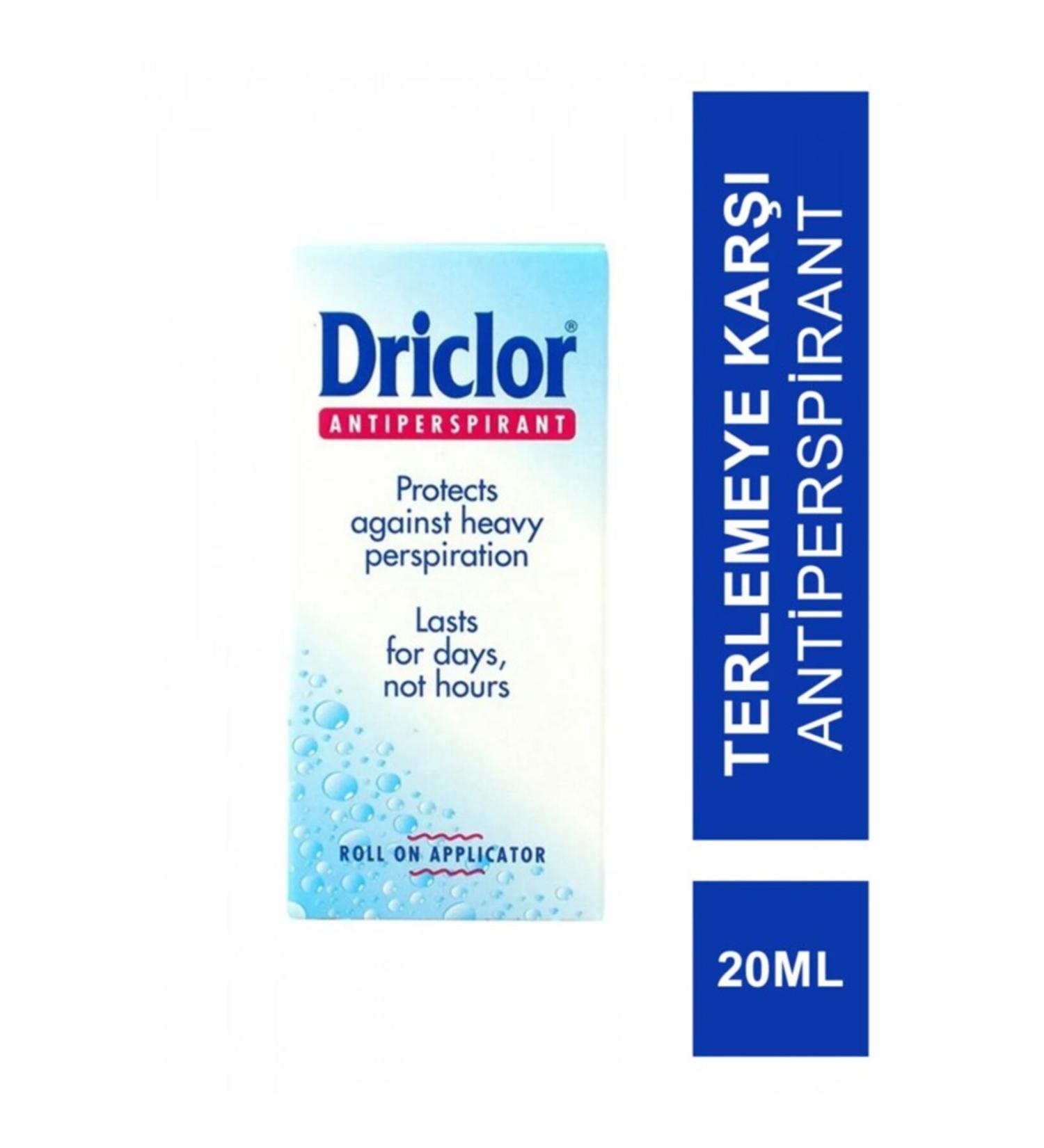 Driclor Roll-on 20 ml Effective Against Sweating