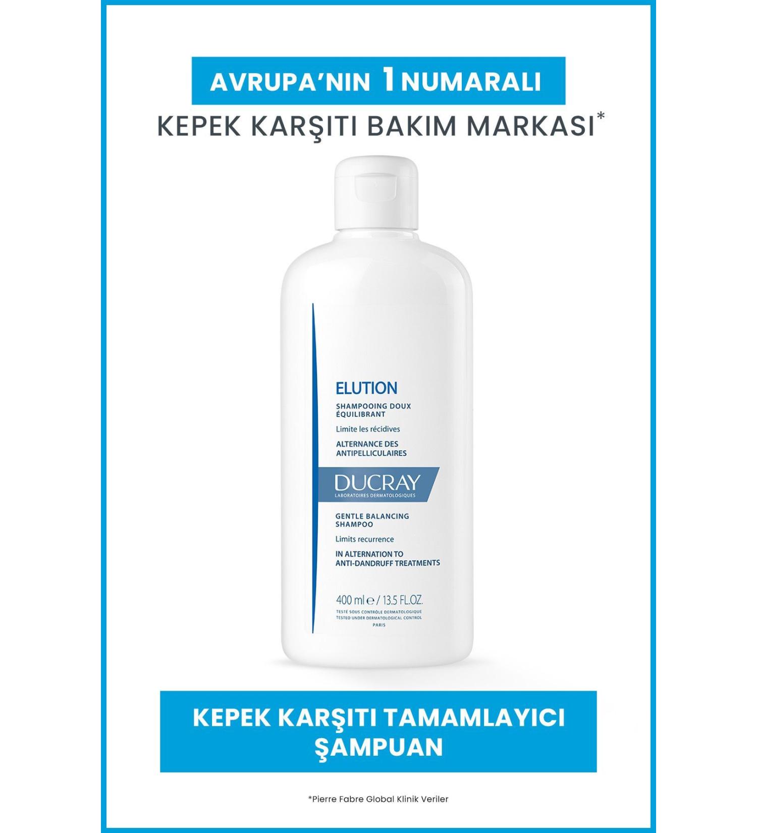 Ducray Elution Follow-on Shampoo 400 ml - Buy Online on GoSupps.com