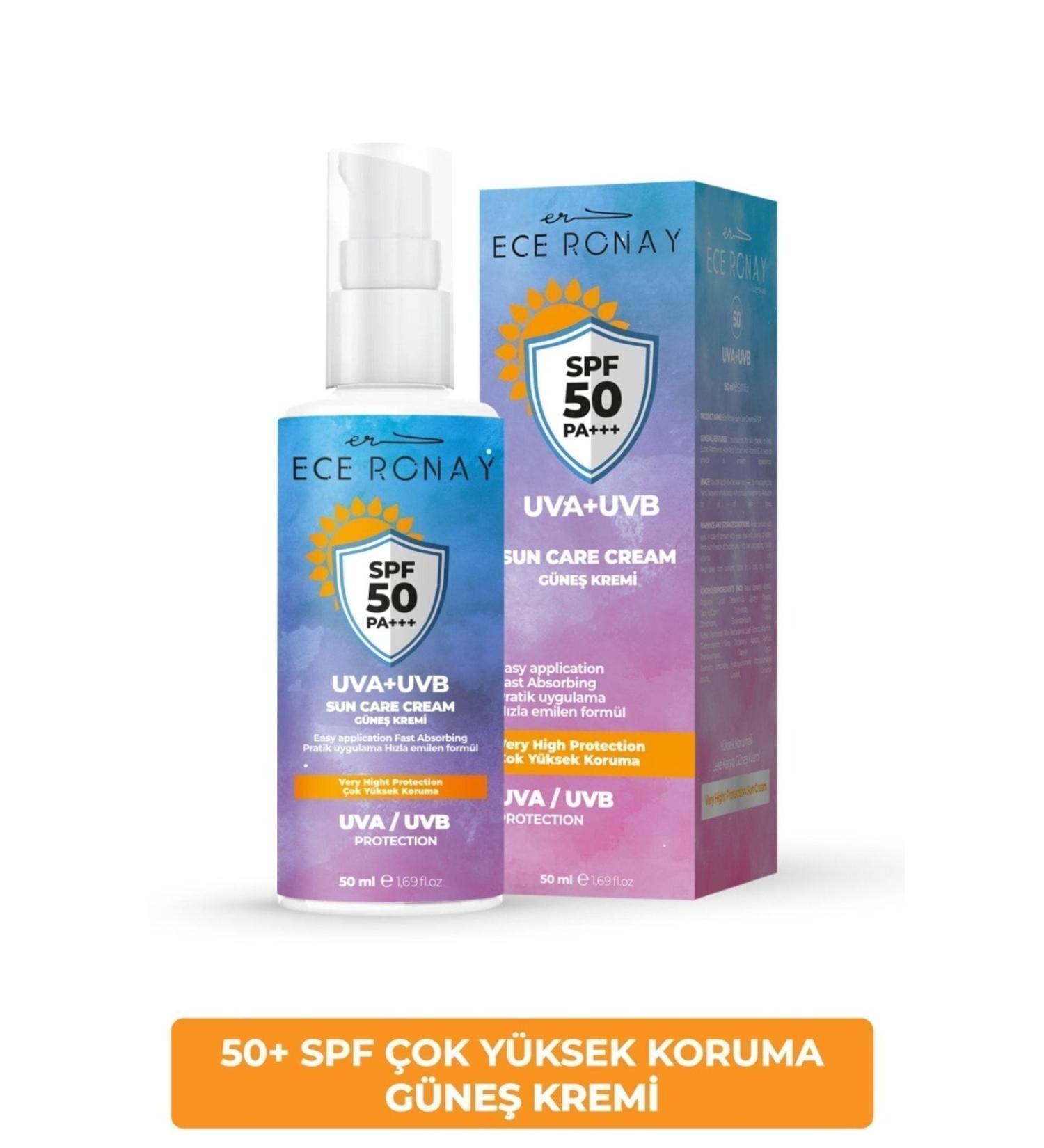 Ece Ronay Spf 50+ High Protection Moisturizing Body Sun Cream for All Skin Types 50 Ml - Buy Online on GoSupps.com