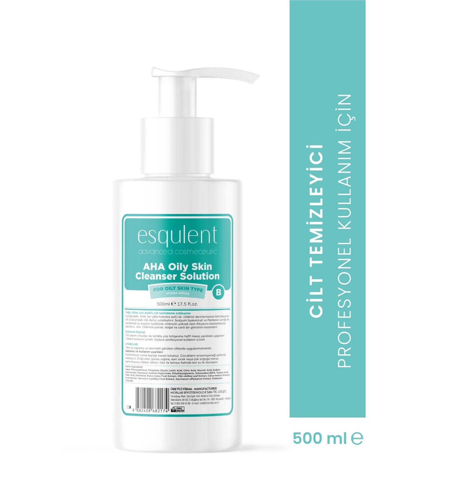 Esqulent Aha Content Facial Cleansing Solution for Oily Skin Deeply Nourishes the Skin