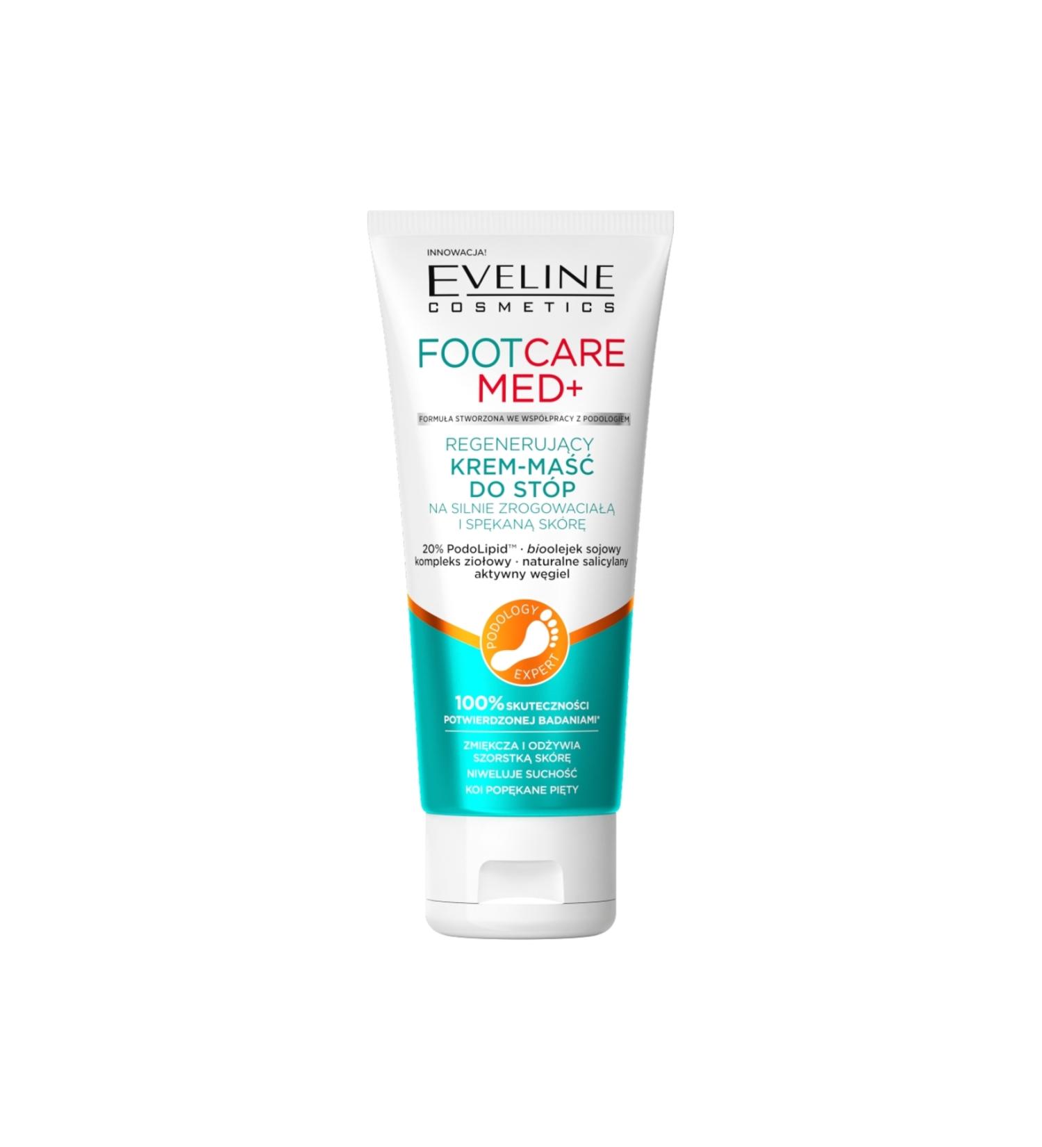 Eveline Cosmetics EVELINE FOOT CARE MED+ FOOT CREAM-OINTMENT FOR VERY DRY CALLOUS AND CRACKED SKIN 100ML