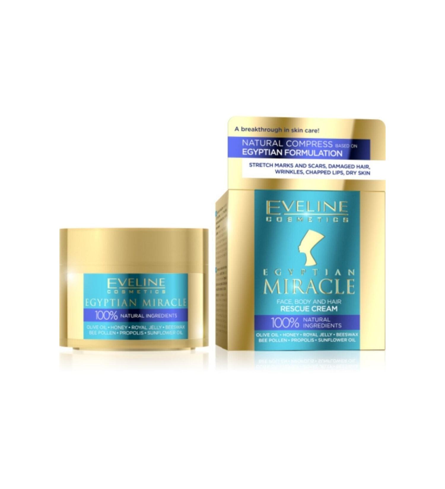 Eveline Cosmetics Miracle of Egypt - Cracked Dry Skin Hair - Multi-Purpose Natural Bee Product Cream - Buy Online on GoSupps.com