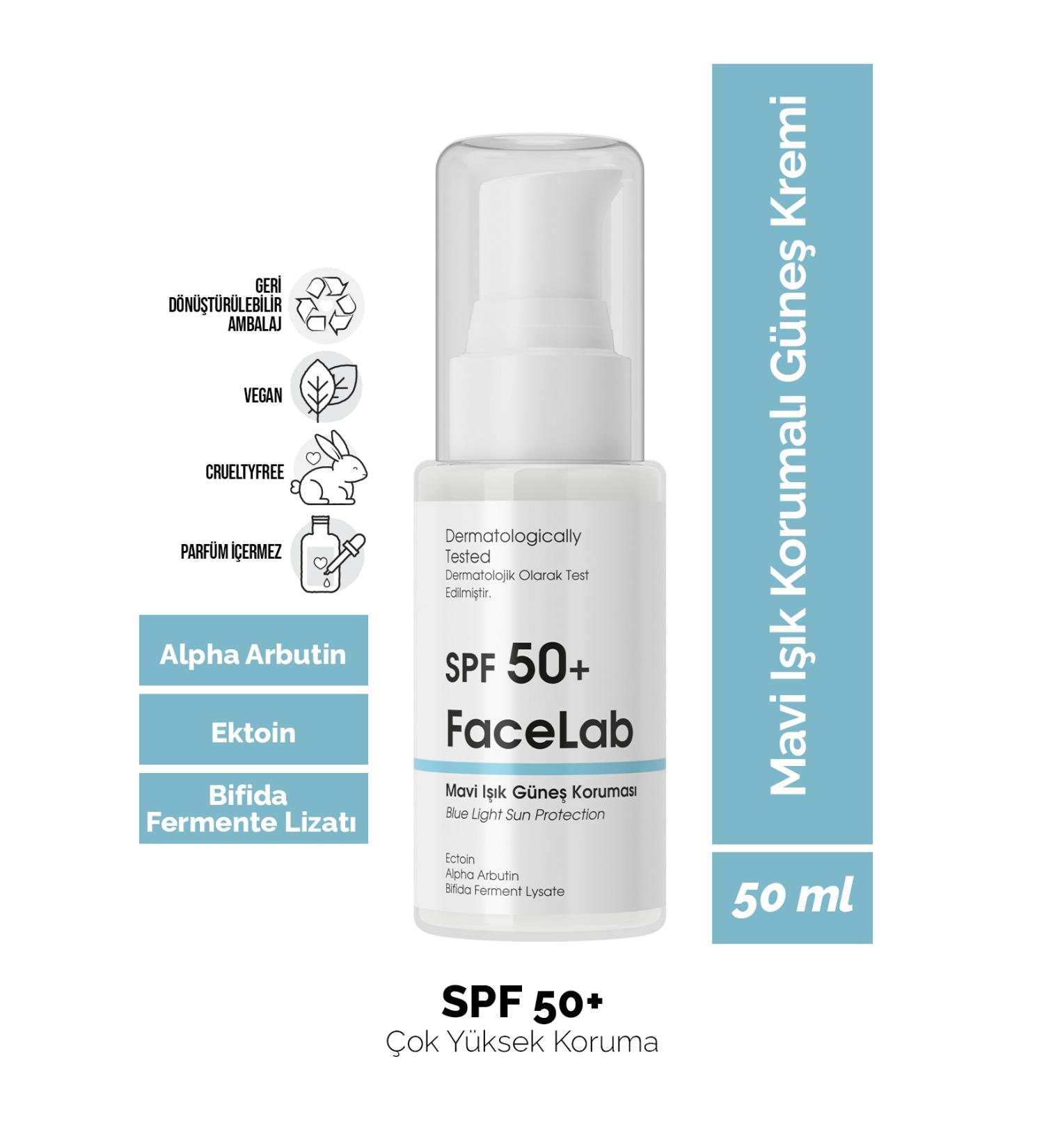 FaceLab Alpha Arbutin SPF 50+ Blue Light Sun Protection - Blue Light Sun Protection 50 ml - Buy Online on GoSupps.com