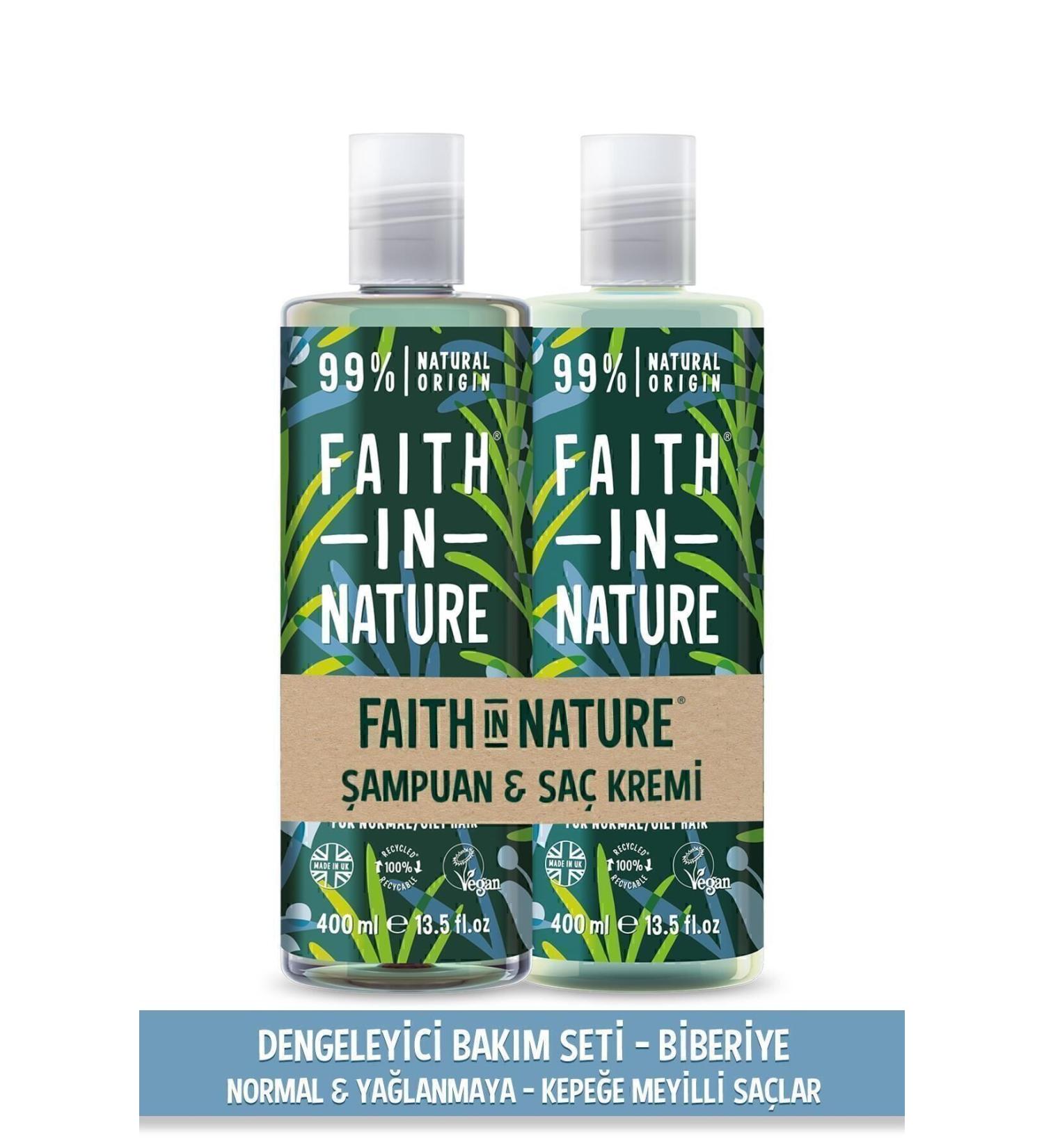 Faith In Nature Natural Balancing Shampoo&Conditioner Rosemary - Buy Online on GoSupps.com