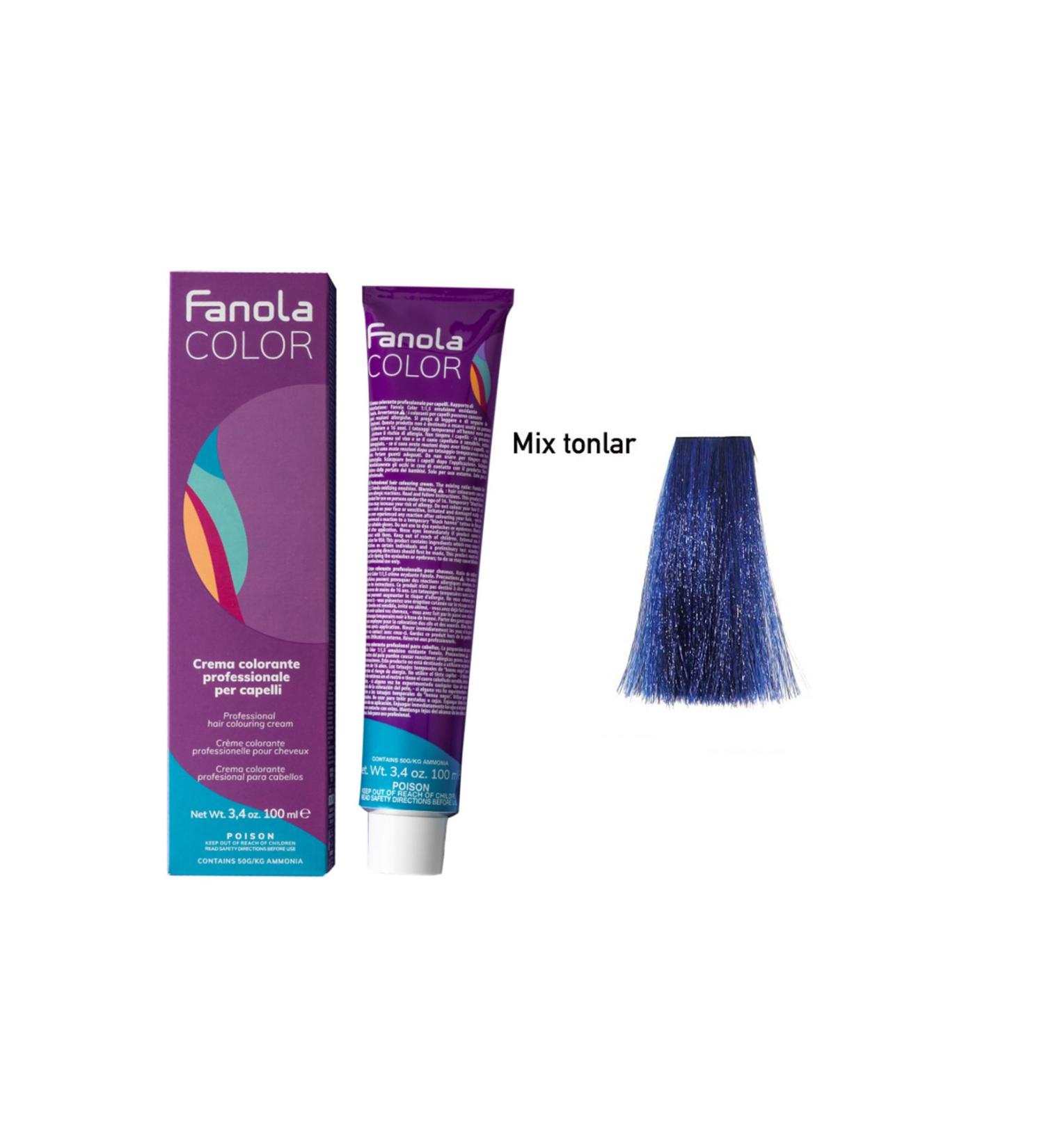 Fanola Color 100ml Mix Tone Blue Color