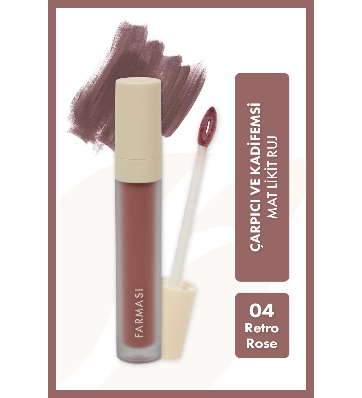 Farmasi Matte Liquid Lipstick 04 Gretro Rose