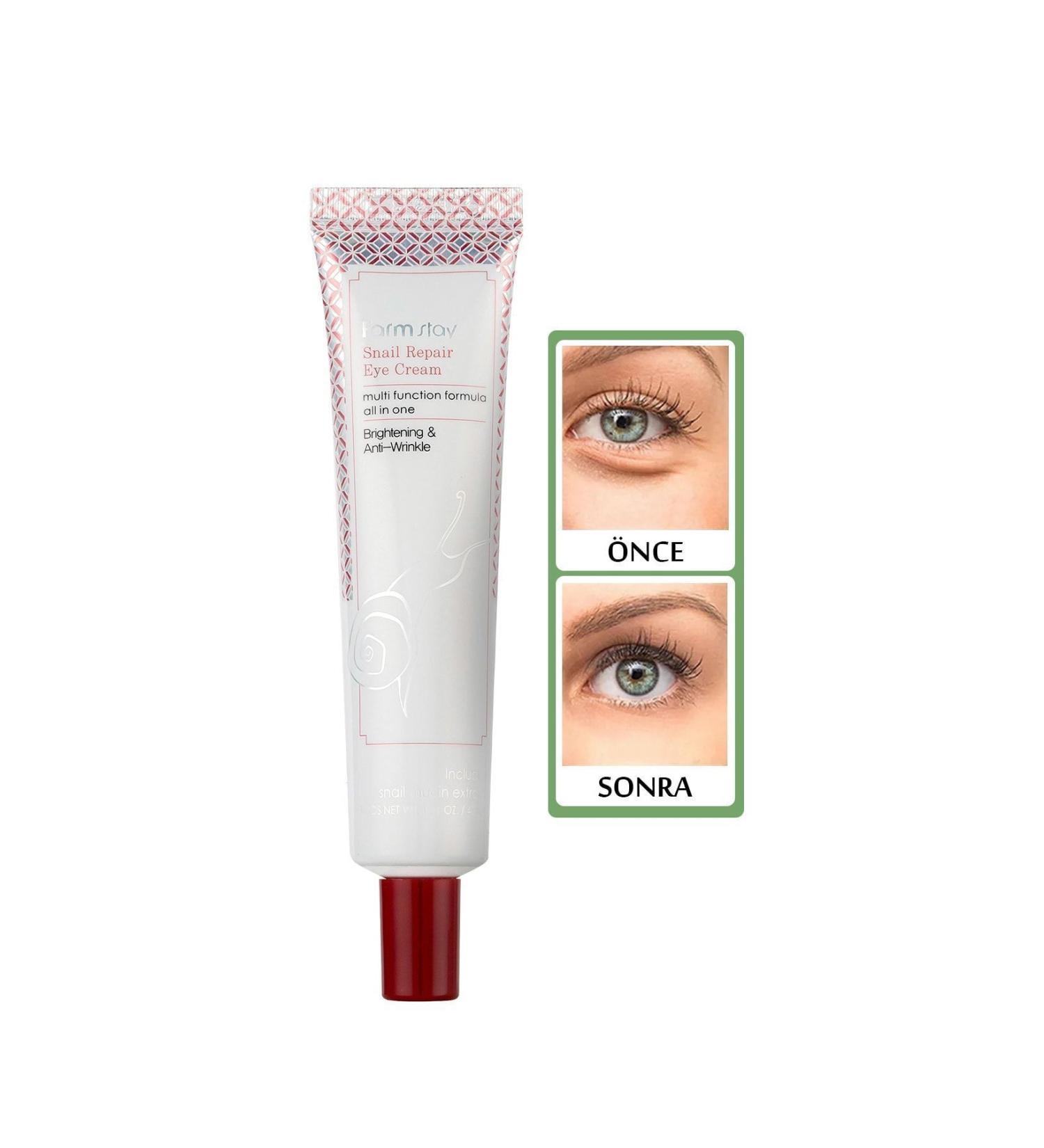 Farmstay Snail Extract Regenerating Anti-Dark Circle and Anti-Wrinkle Eye Cream 40 gr - Buy Online on GoSupps.com