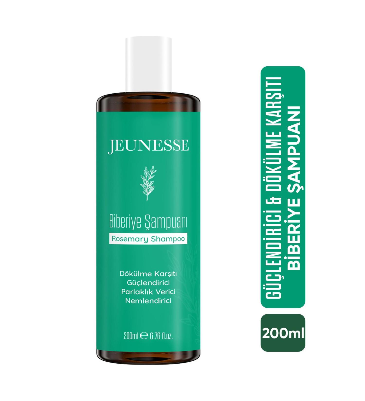 Jeunesse Rosemary Shampoo Fast Hair Growth Effective Anti-Loss and Strengthening | Rosemary Shampoo 200 ml