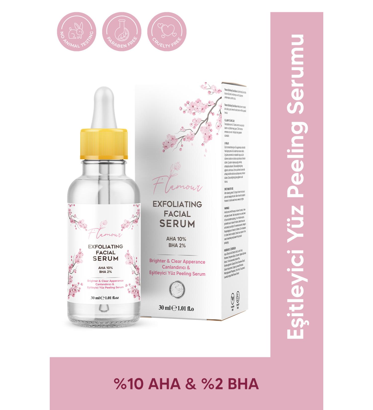 Flamour AHA & BHA Anti-Acne & Skin Tone Equalizer & Pore Tightening Serum 30 ml ( Aha 2% Bha ) - Buy Online on GoSupps.com