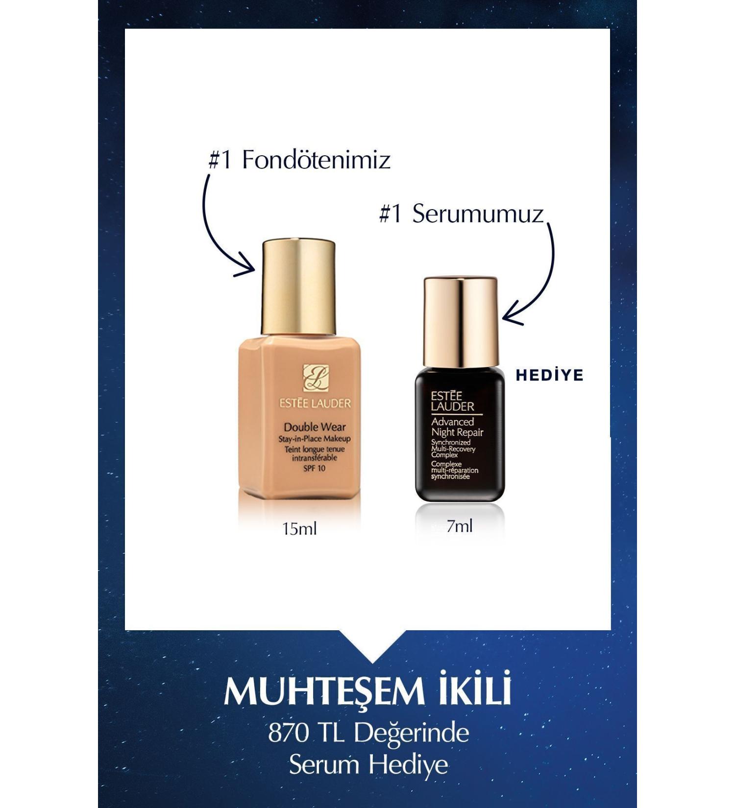 Estee Lauder Smoothing lasting moisturizing Foundation-spf10-2n1 Desert Beige-15mlpassi.456
