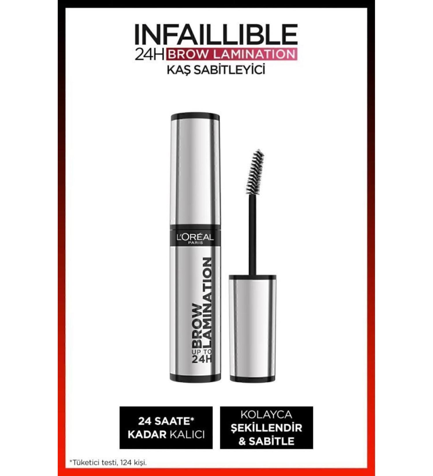 L'Oreal Paris Infaillible 24H Brow Lamination Transparent Eyebrow Fixer - Buy Online on GoSupps.com