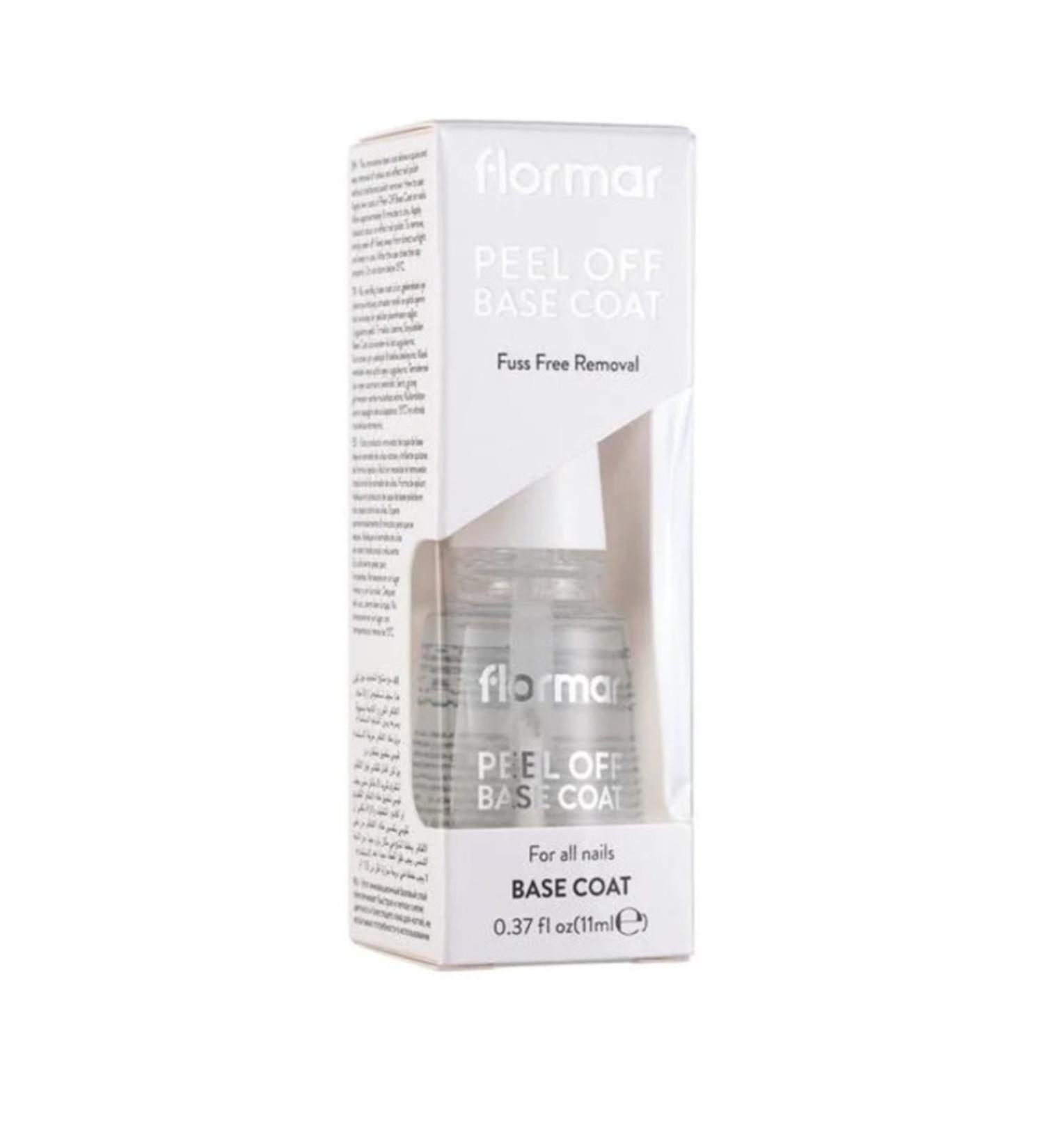 Flormar Peel Off Peelable Protective Nail Polish Base that Provides Acetone-Free Cleaning