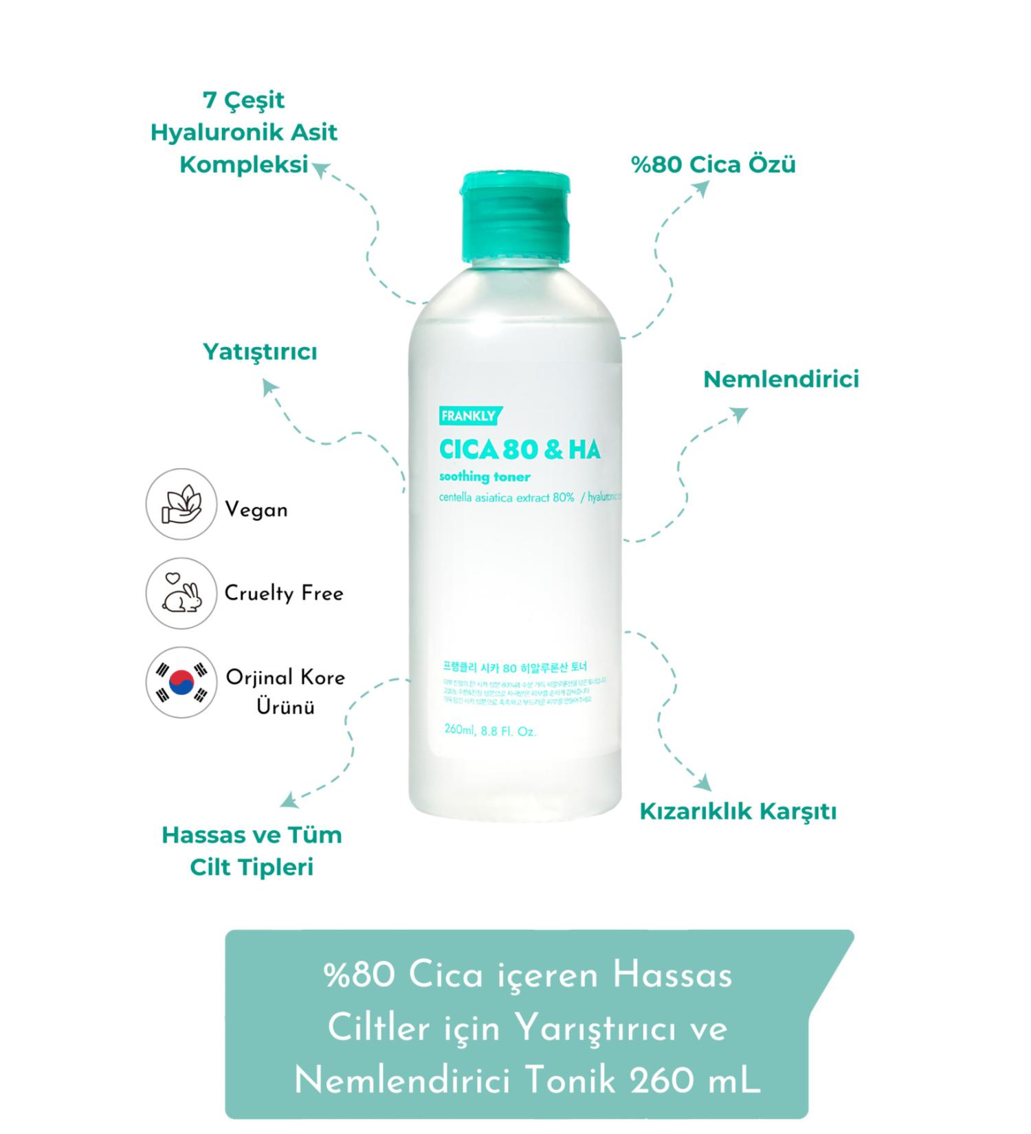 FRANKLY Cica for Sensitive Skin Refreshing and Moisturizing Toner 260 mL - Buy Online on GoSupps.com