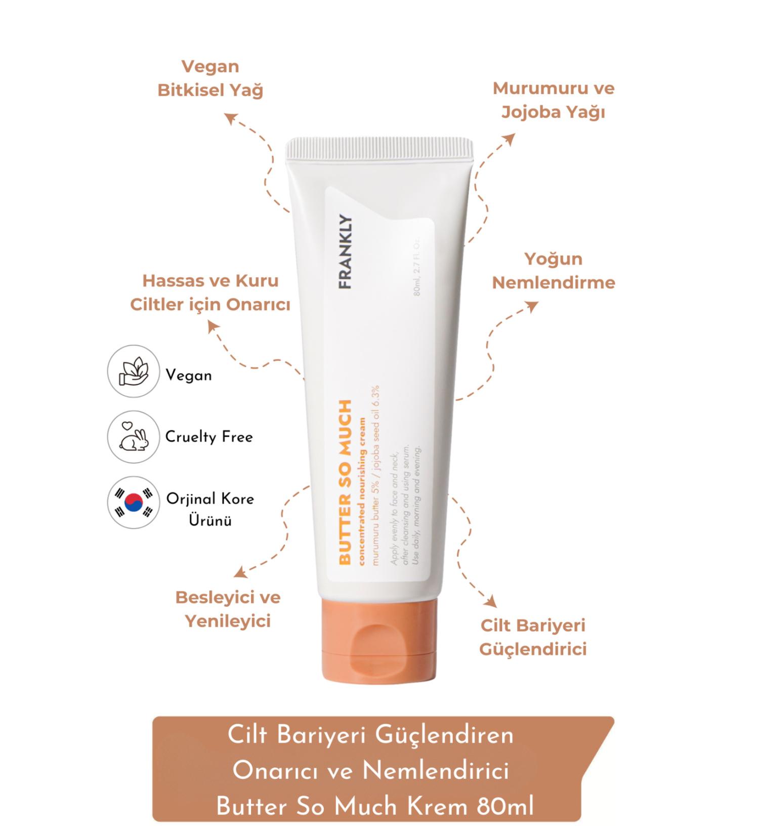 FRANKLY Skin Barrier Strengthening Repairing and Moisturizing Butter So Much Cream 80ml - Buy Online on GoSupps.com