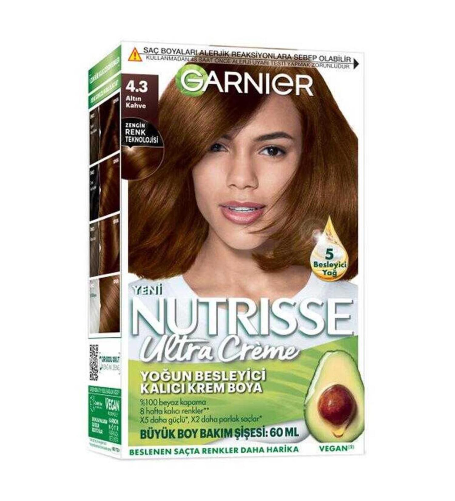 Garnier GARNIER NUTRISSE ULTRA CREME 4.3 GOLDEN BROWN - Buy Online on GoSupps.com