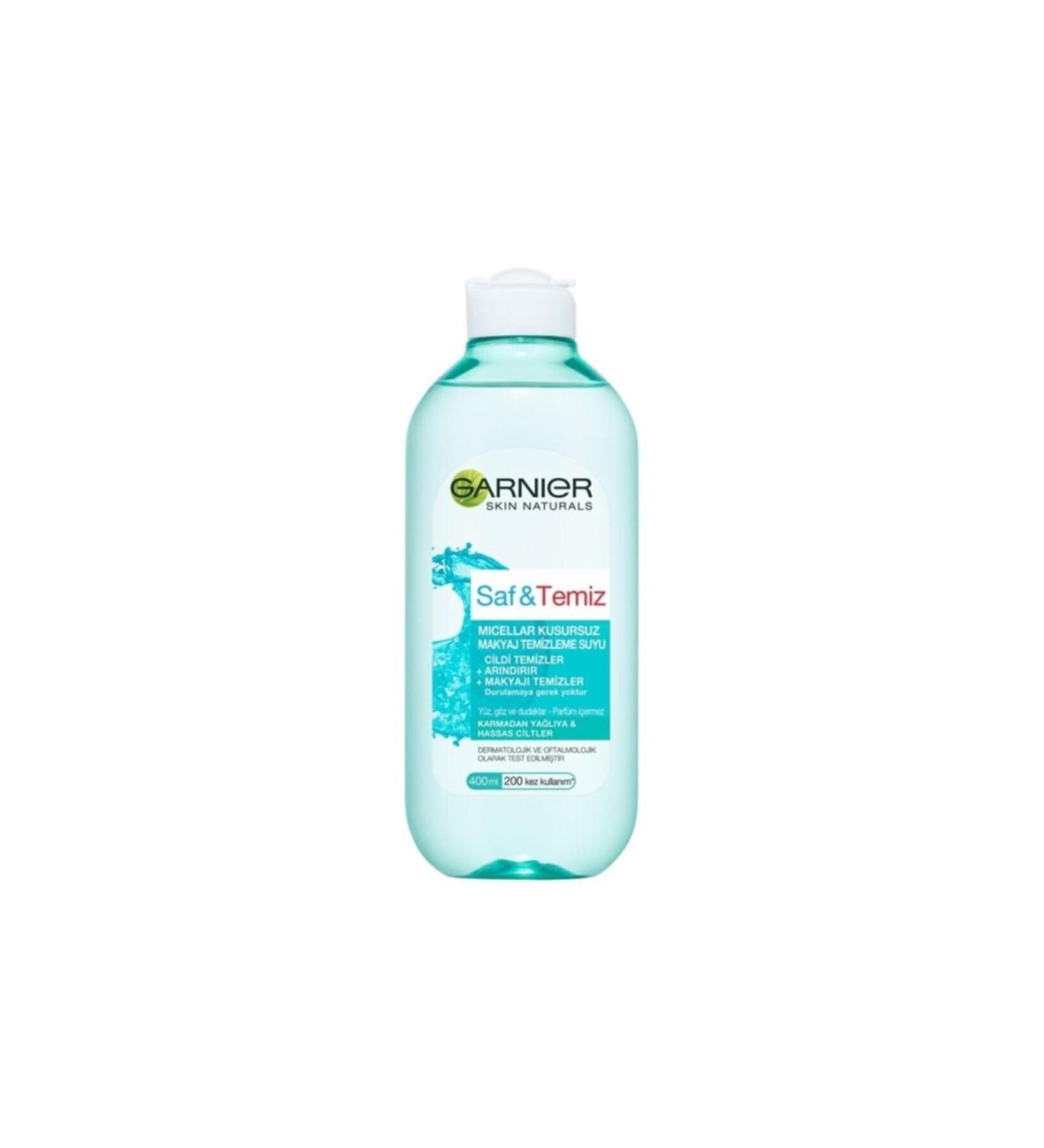 Garnier Pure & Clean Micellar Flawless Make-Up Remover Water 400 Ml - Buy Online on GoSupps.com