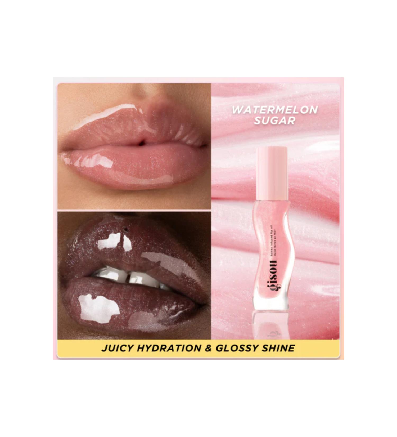 gisou Intense Moisturizing Honey Lip Oil with a Shiny and Natural Finish Watermelon Sugar min.241 - Buy Online on GoSupps.com