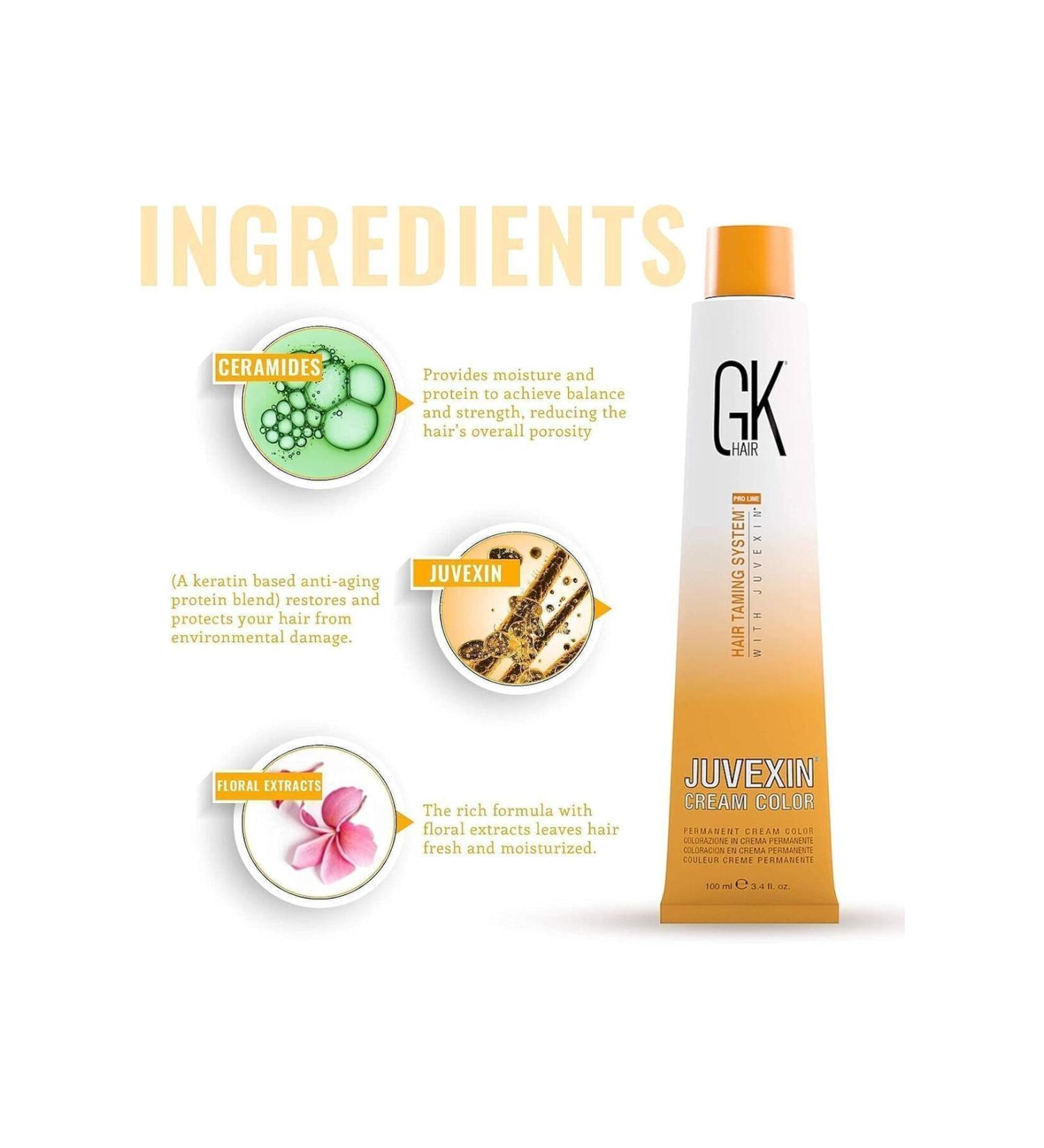 GK HAIR Juvexin Cream Color Gkhair Hair Dye 100 ml 3 Dark Brown - Buy Online on GoSupps.com