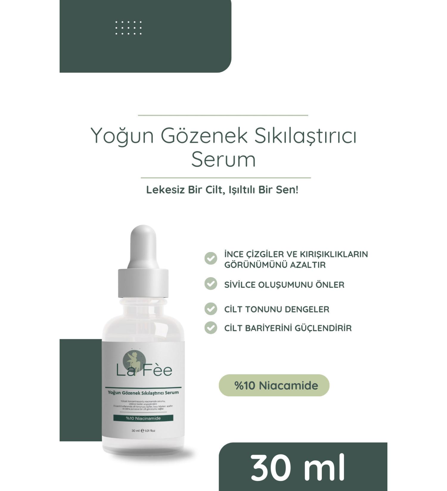 LA FEE Intensive Pore Tightening Skin Care Serum 30ML (Niacinamide) - Buy Online on GoSupps.com