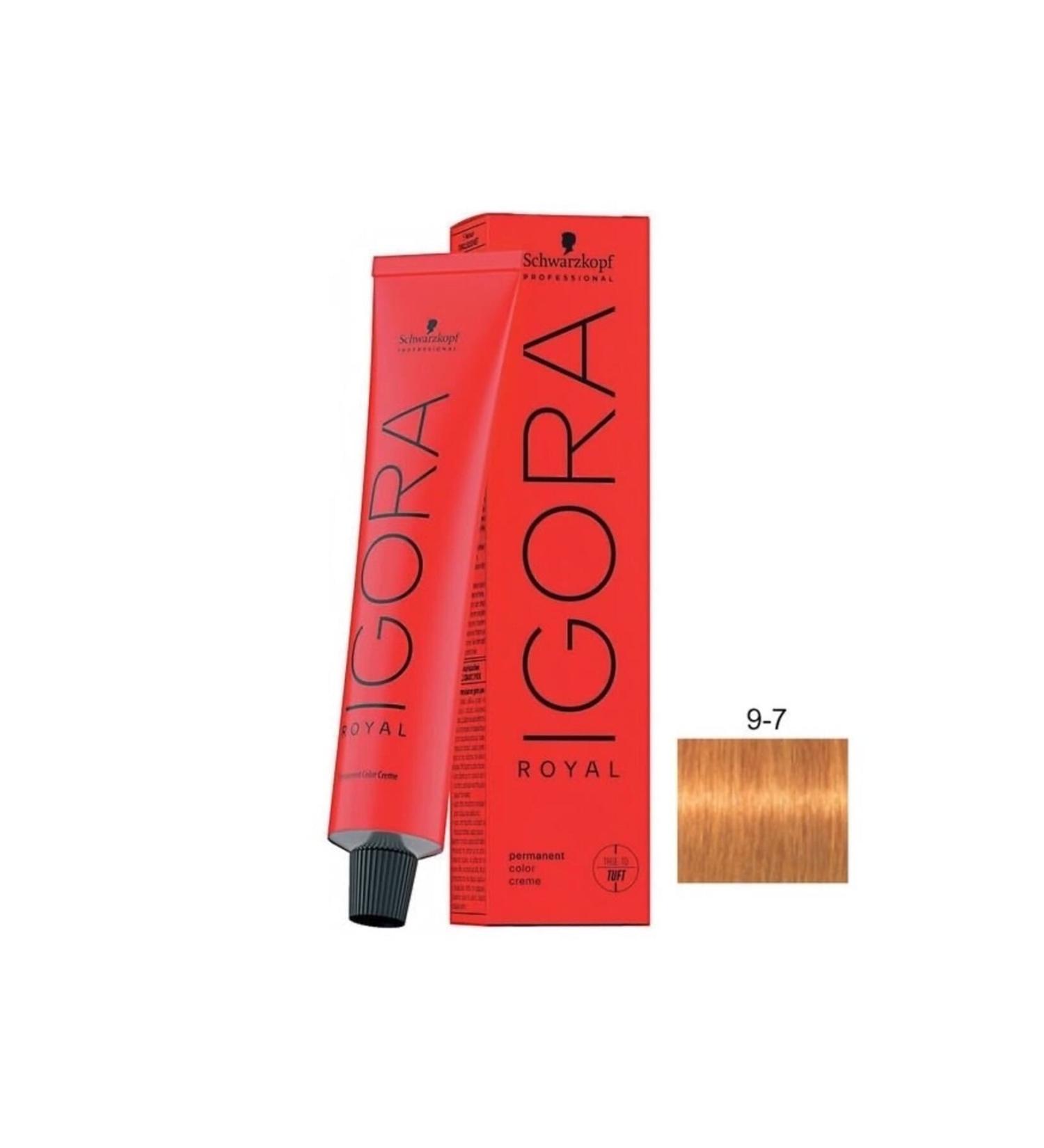Igora Royal 9-7 Blonde Copper Hair Dye 60ml