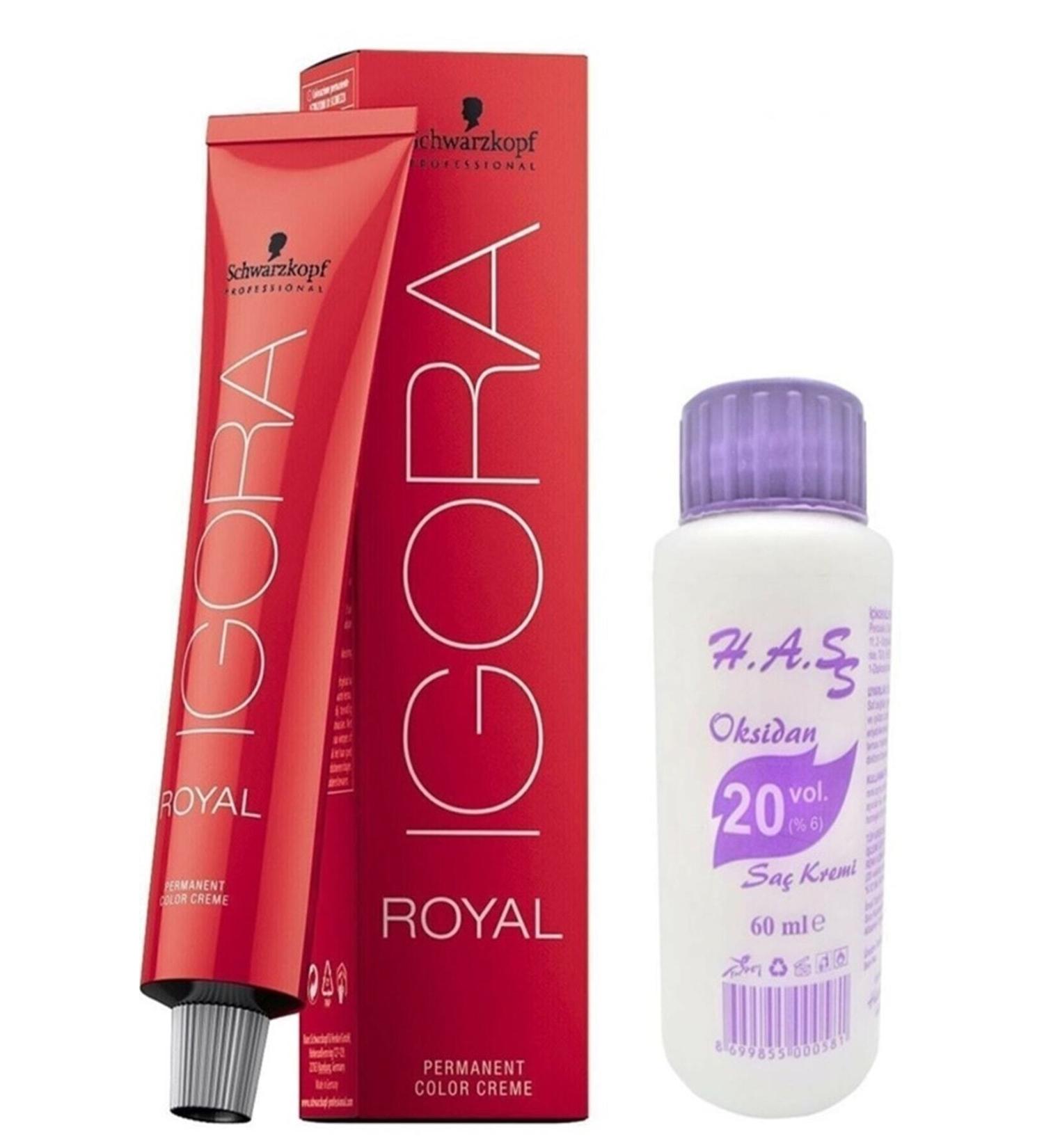 Igora Igora Royal Hair Dye 5-6 Light Brown Chocolate 60 ml Mini Oxidant 20 Volum