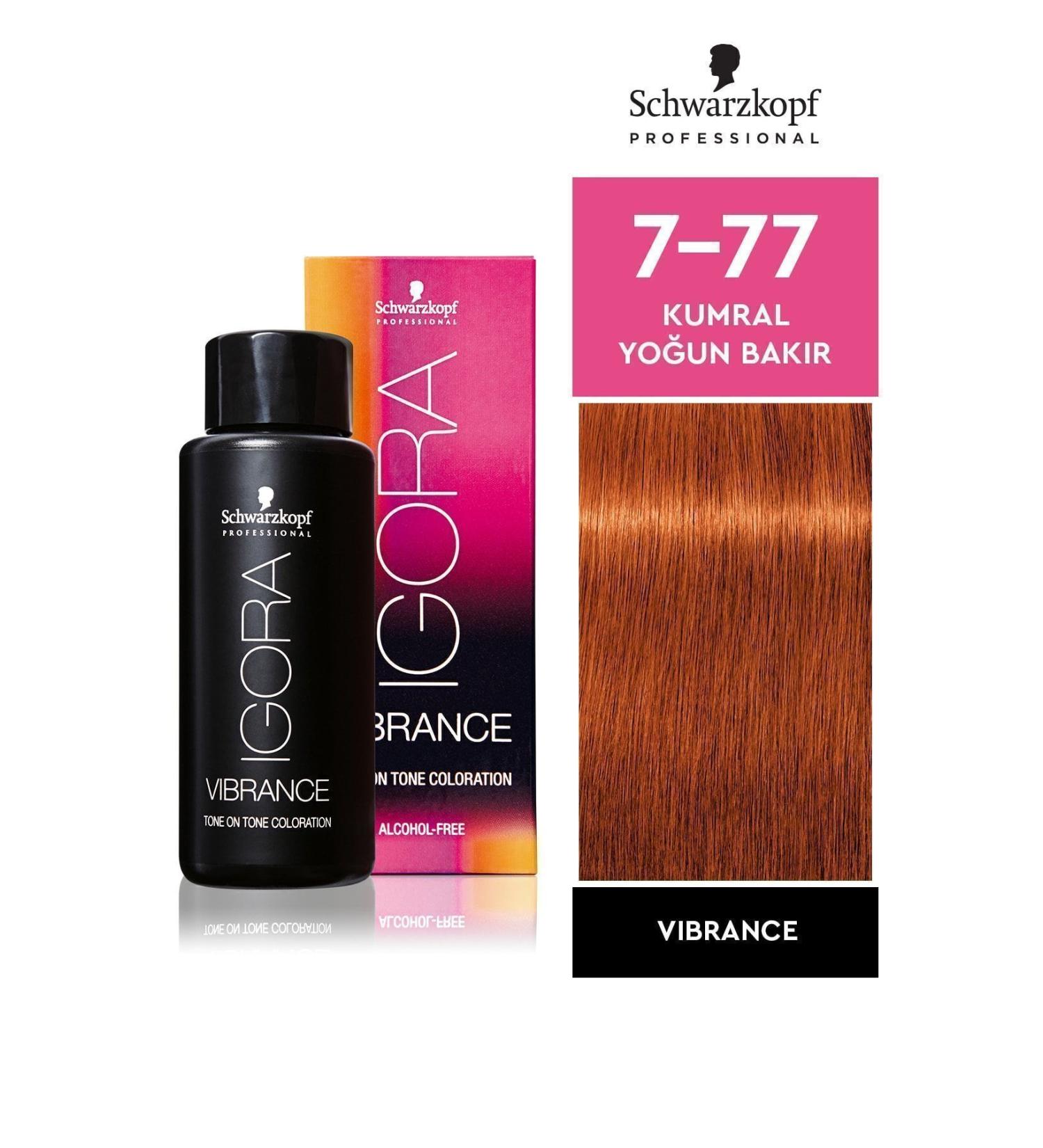 Igora Vibrance 7-77 Blonde Intense Copper Hair Dye 60ml - Buy Online on GoSupps.com