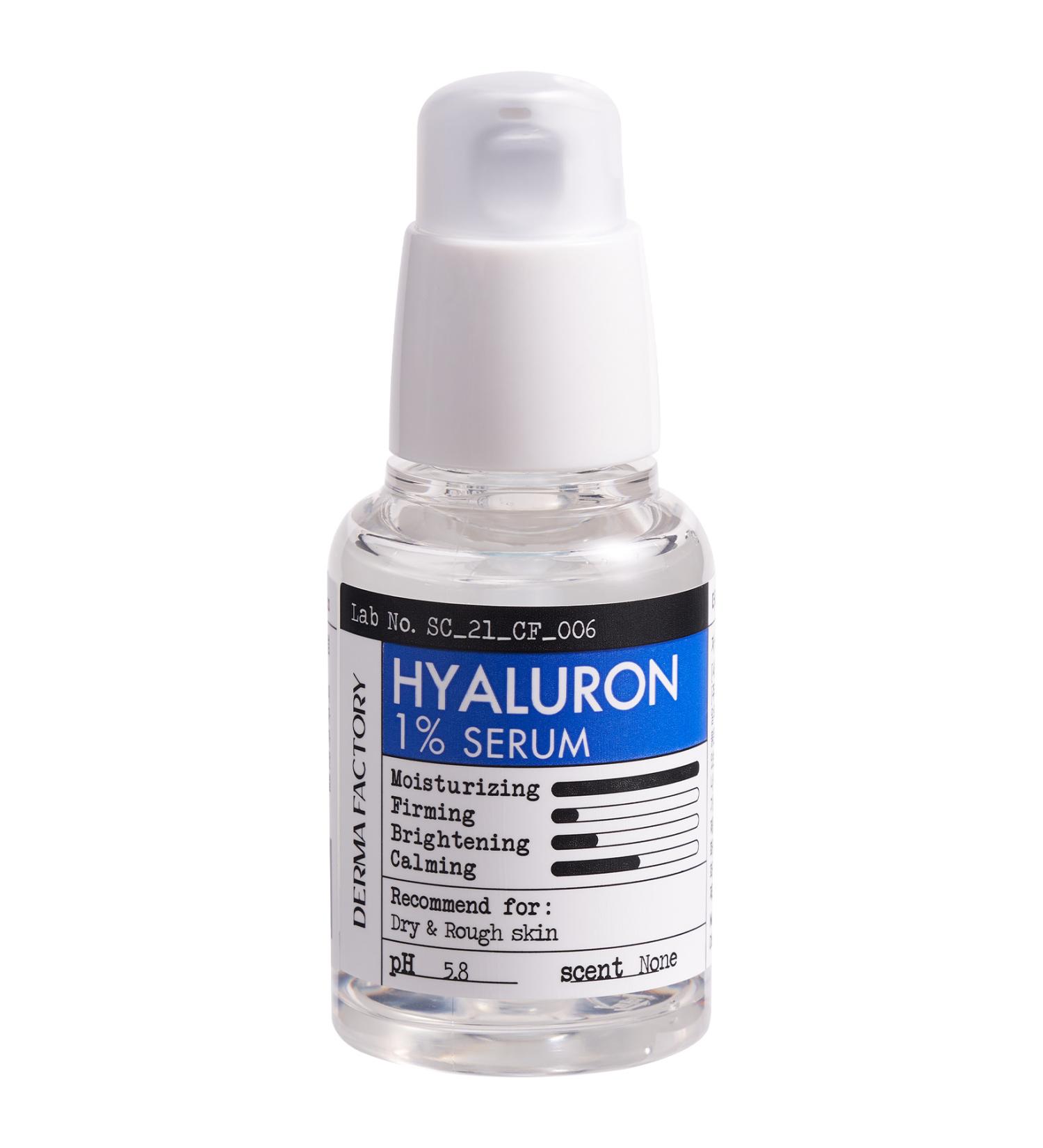 DERMA FACTORY Deeply Moisturizing Hyaluronic Acid Serum Derma Factory %1 Hyaluron Serum 30 ml - Buy Online on GoSupps.com
