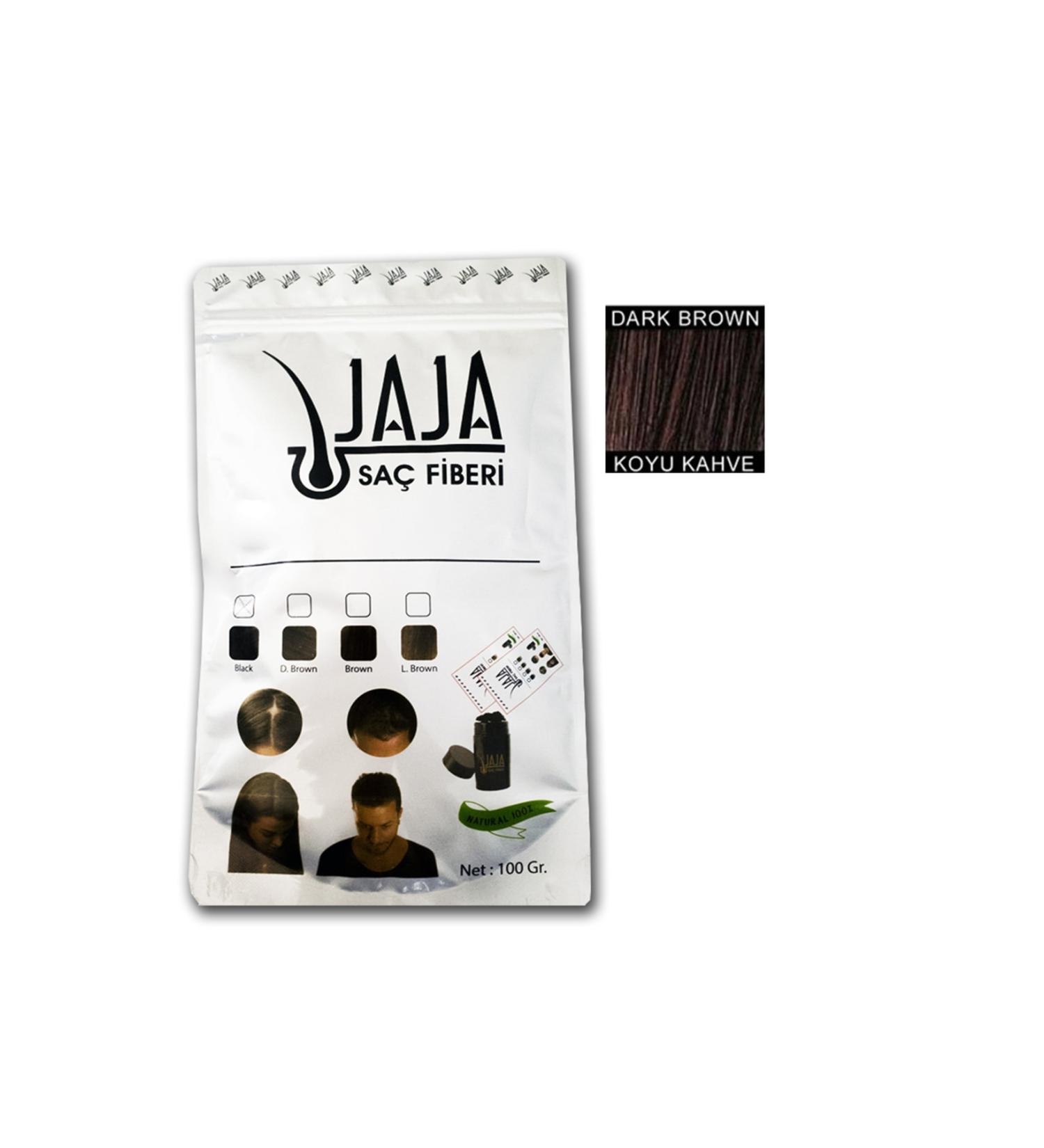 Jaja 100 gr Dark Brown Topical Hair Powder Hair Fiber - Buy Online on GoSupps.com