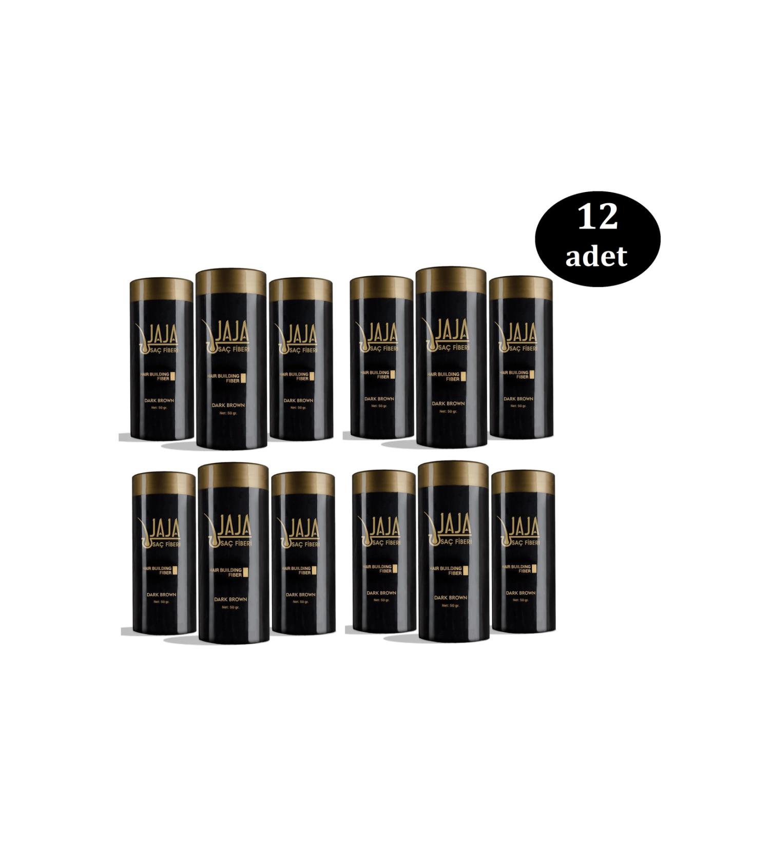 Jaja Dark Brown Hair Powder Topik 50 Gr X 12 PCS
