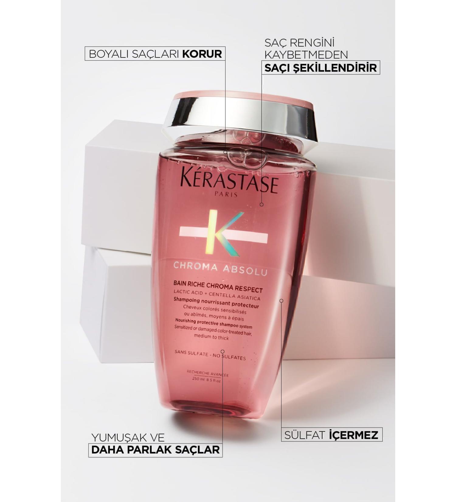 Kerastase BKTGZ.437Chroma Absolu- Hair Fiber Protection Shampoo for Dyed Hair -250 ml- BKT.437