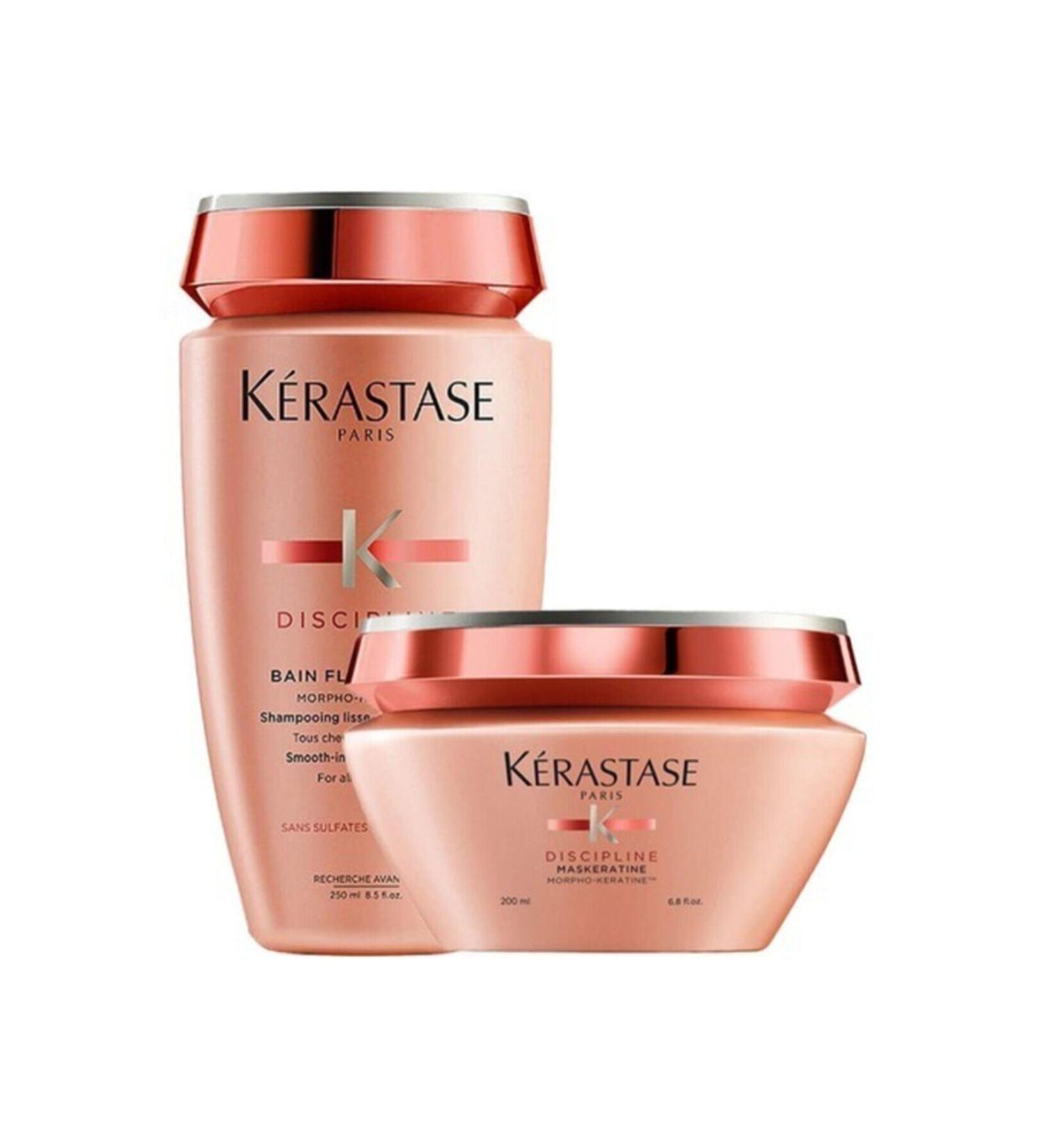 Kerastase Discipline Bain Fluidealiste Sulfate-Free Shampoo 250 Ml + Mask 200 Ml kerastaseevanoonline1381 - Buy Online on GoSupps.com