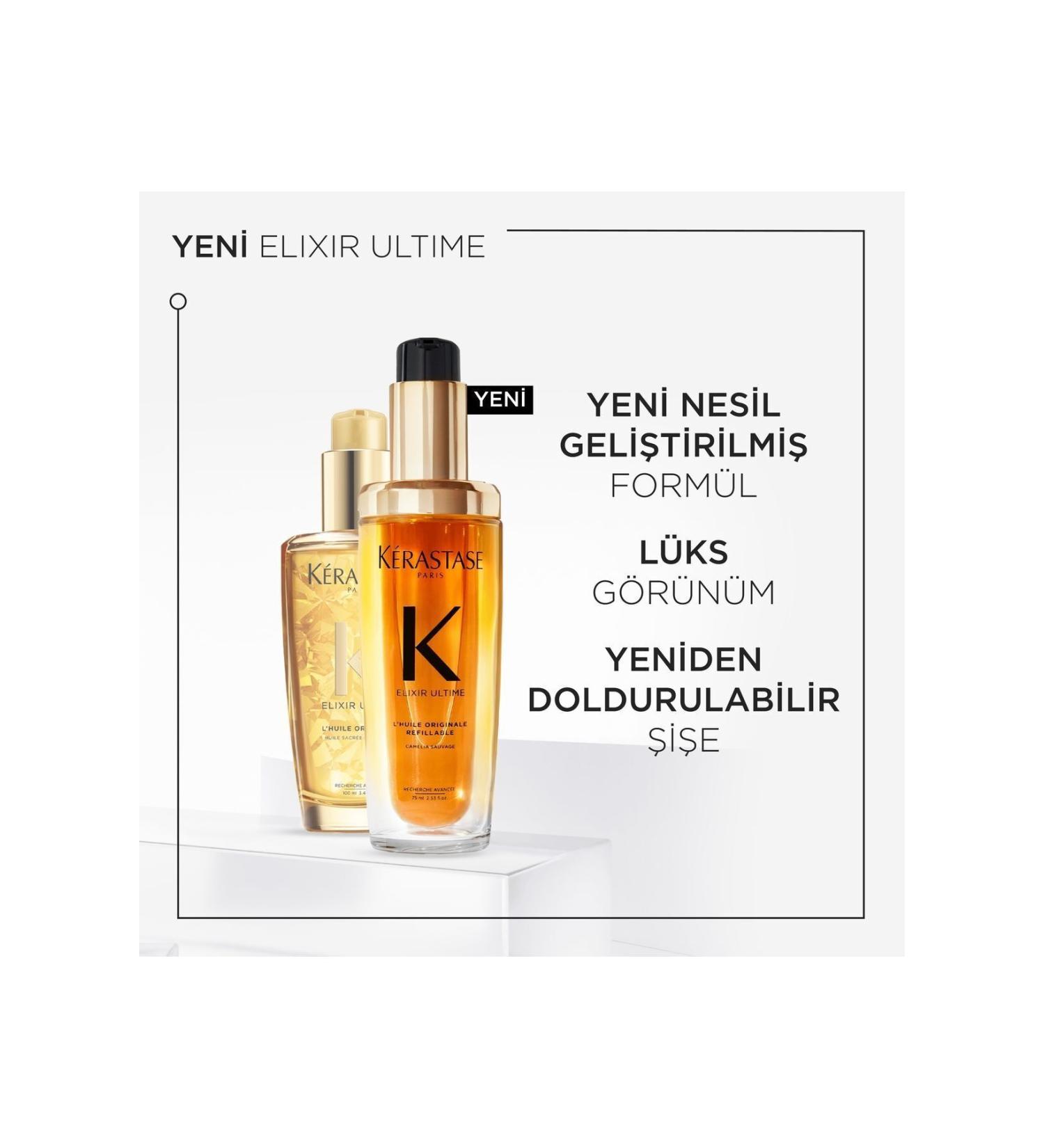 Kerastase Elixir Ultime- Hair Care Oil That Strengthens Hair 75 Ml Zeroserumm10