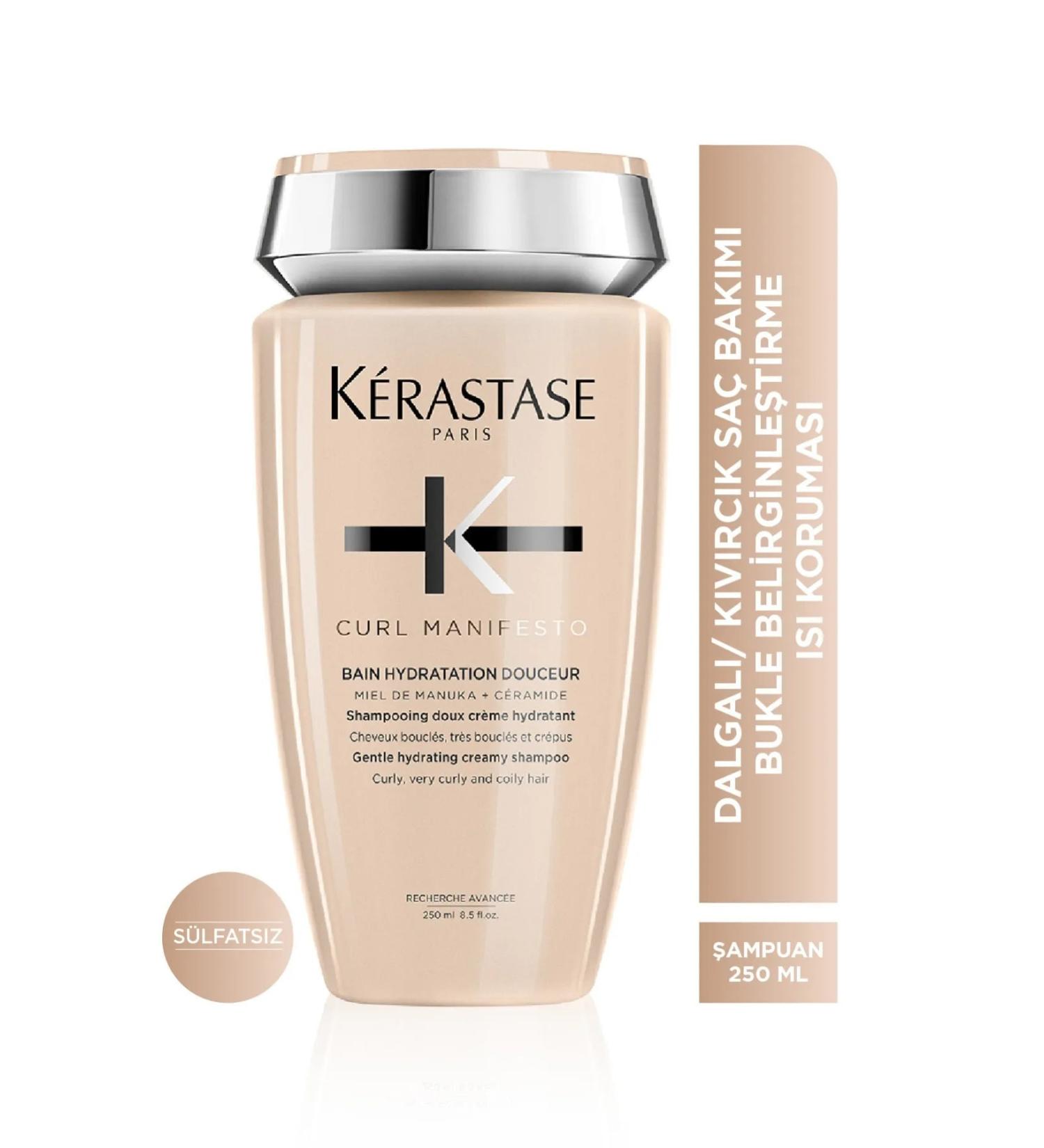 Kerastase Natural Curl Manifesto Moisturizing Shampoo 250 Ml NesliBeauty AlyaOnline.98 - Buy Online on GoSupps.com
