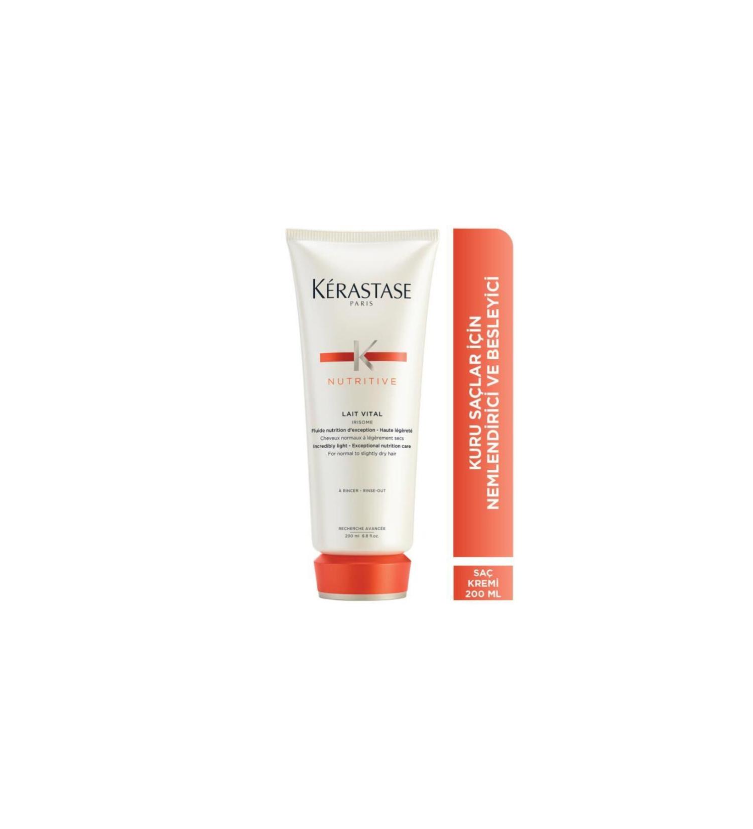 Kerastase Nutritive Lait Vital Moisturizing Nourishing Care Milk for Normal/Slightly Dry Hair 200ml - Buy Online on GoSupps.com