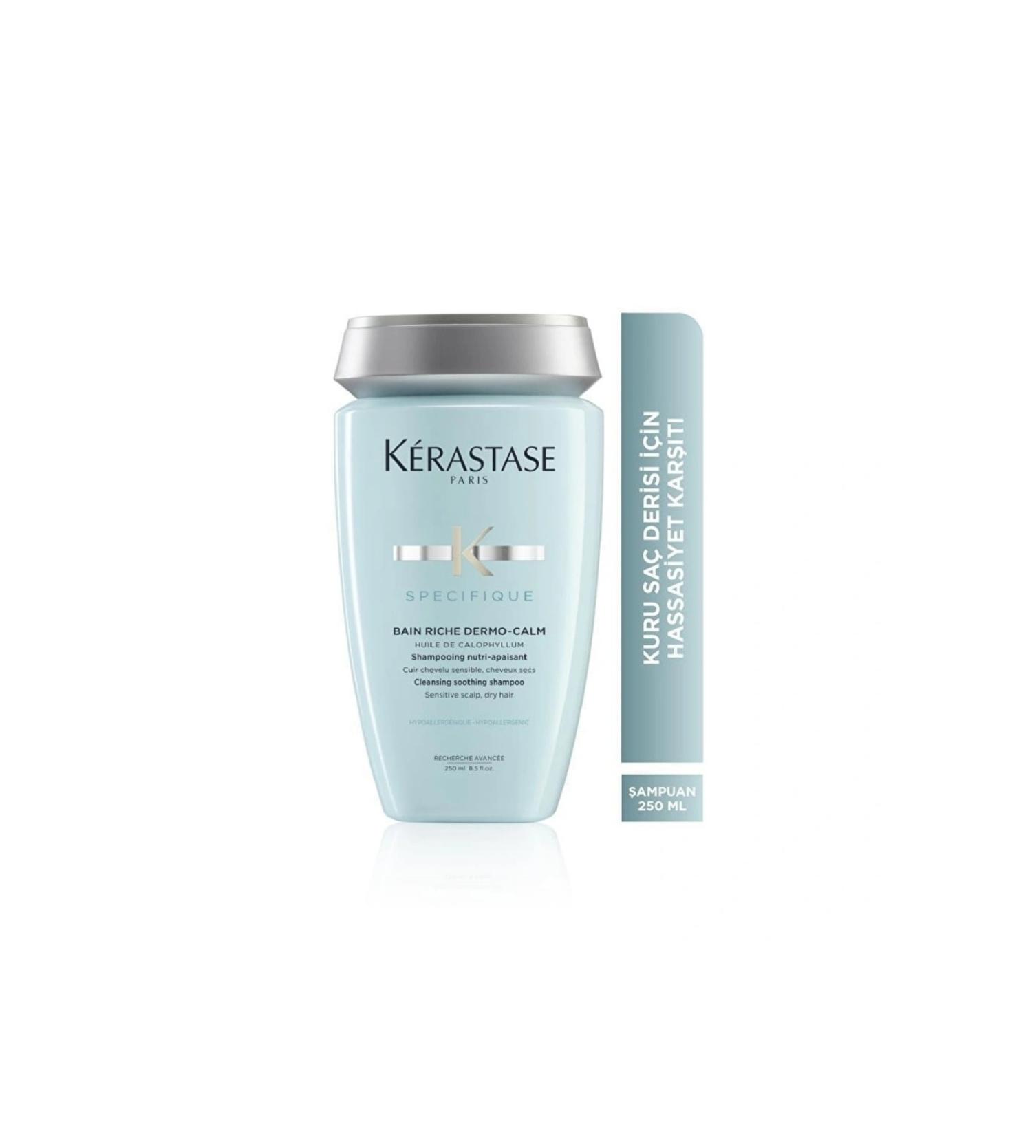 Kerastase Specifique Bain Riche Dermo Calm Shampoo for Dry and Damaged Hair 250 ML - Buy Online on GoSupps.com