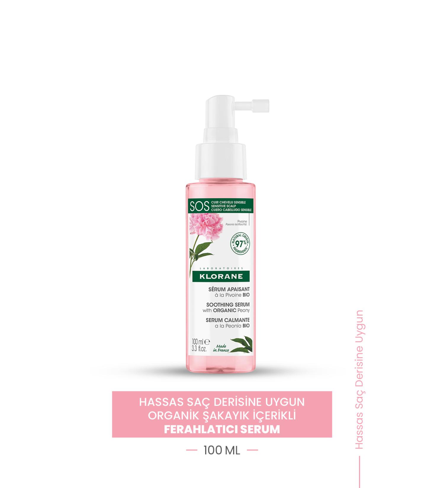 Klorane Organic Peony Soothing Sauce Hair Serum 100 Ml - Buy Online on GoSupps.com