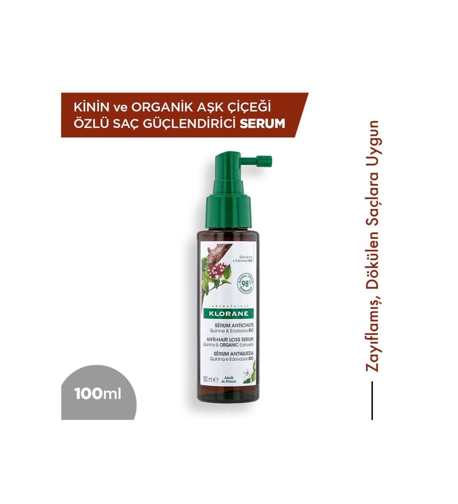 Klorane Quinine and Organic Love Flower Extract Strengthening Serum 100 ml - Buy Online on GoSupps.com