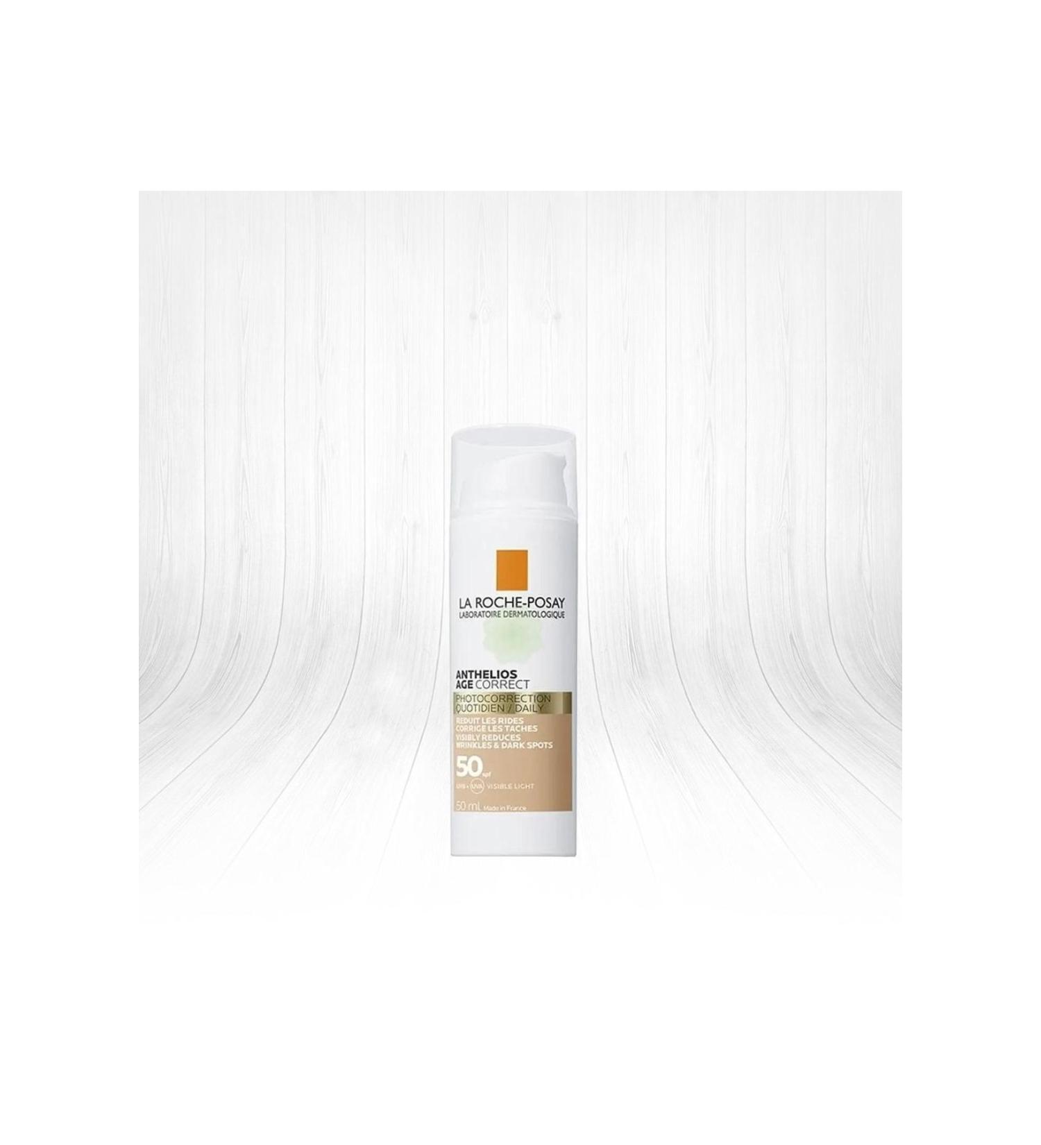 La Roche Posay Anthelios Age Correct Spf 50 Anti-Wrinkle Tinted CC Cream 50 ml - Buy Online on GoSupps.com