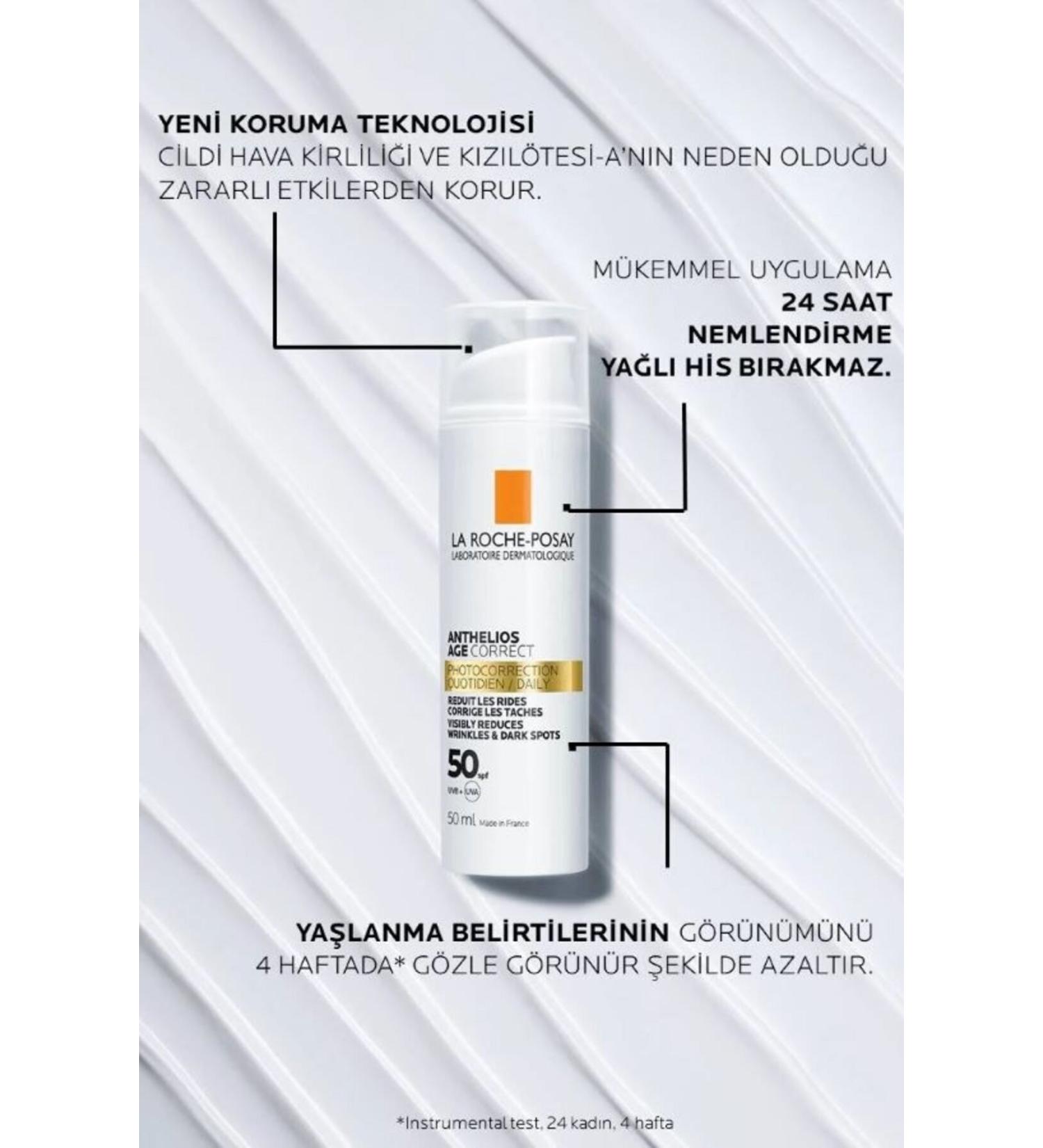 La Roche Posay Anthelios Age Correct Thermal Water SPF 50 Face Sun Cream-50 ml - Buy Online on GoSupps.com