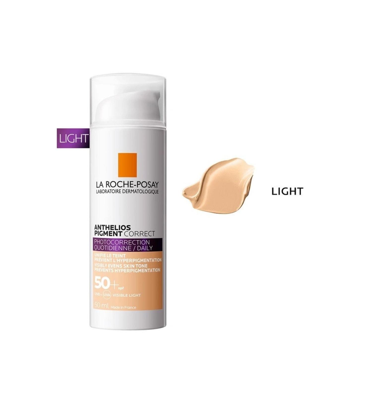 La Roche Posay Anthelios Pigment Correct - Blemish Corrector Skin Tone Equalizer Tinted Sunscreen - Buy Online on GoSupps.com
