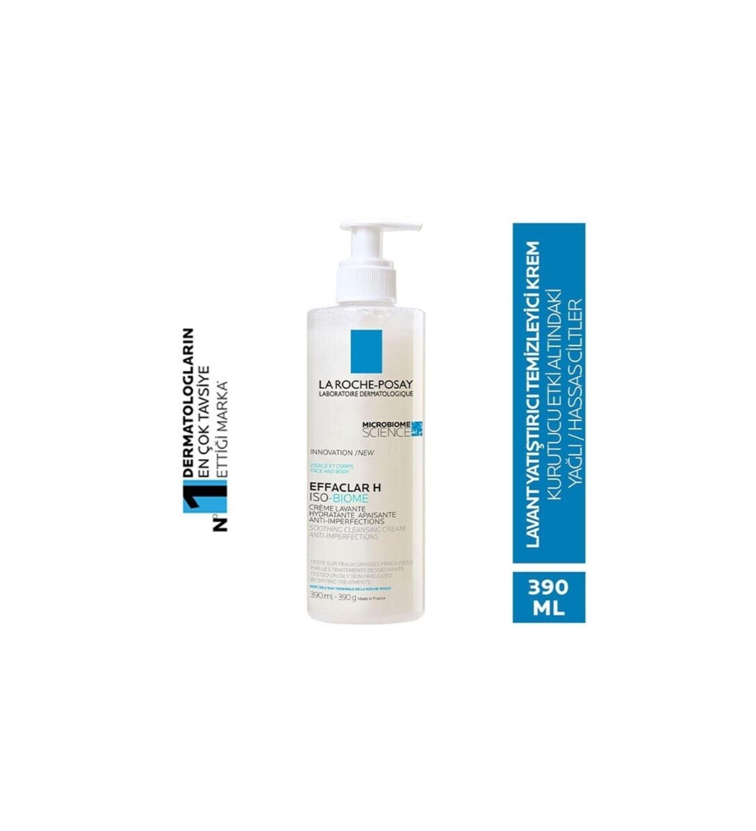 La Roche Posay Effaclar H Iso-biome Soothing and Cleansing Cream 390ml