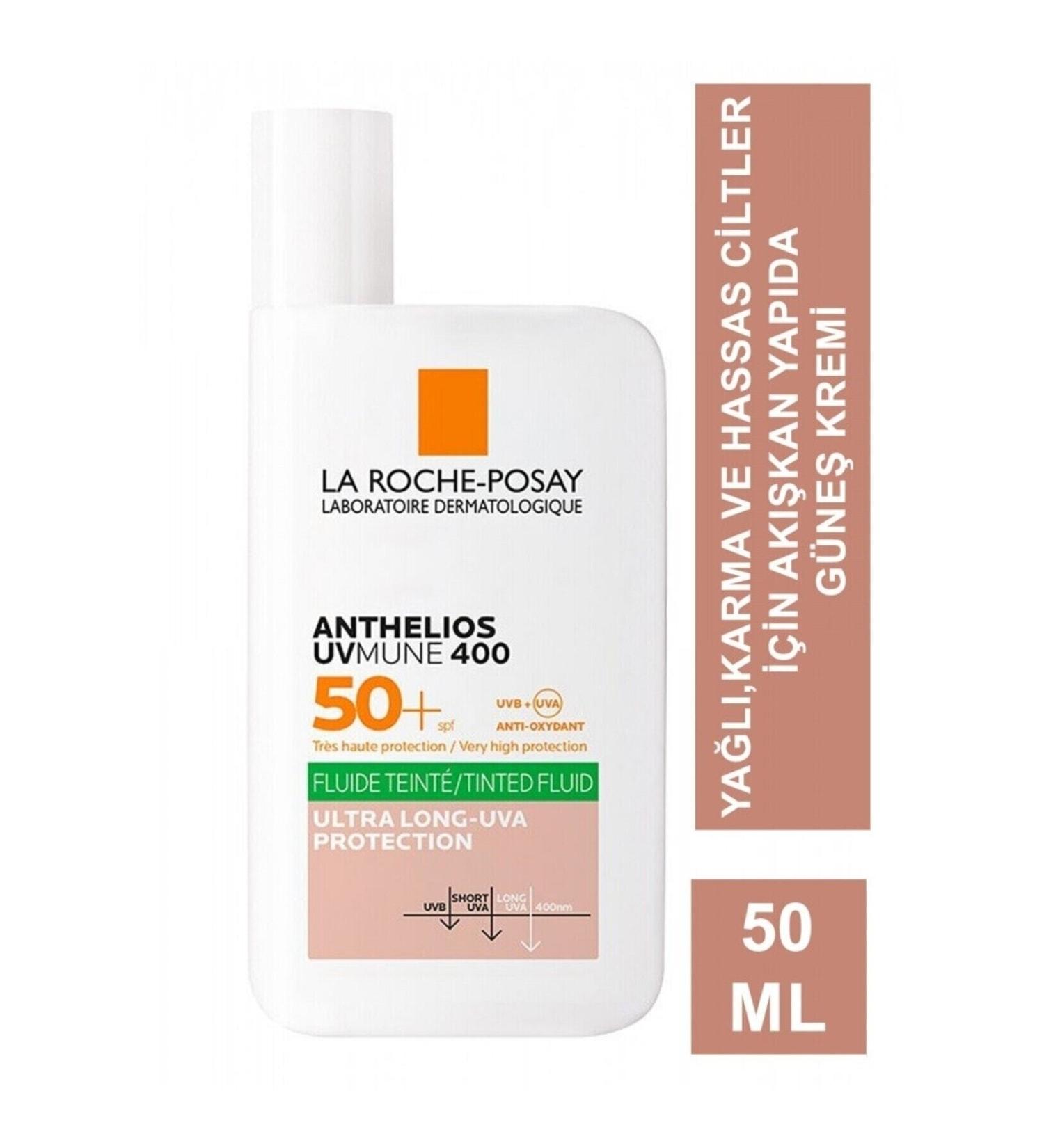 La Roche Posay SPF 50+ Tinted Face Sun Cream for Oily Combination Sensitive Skin 50 ml