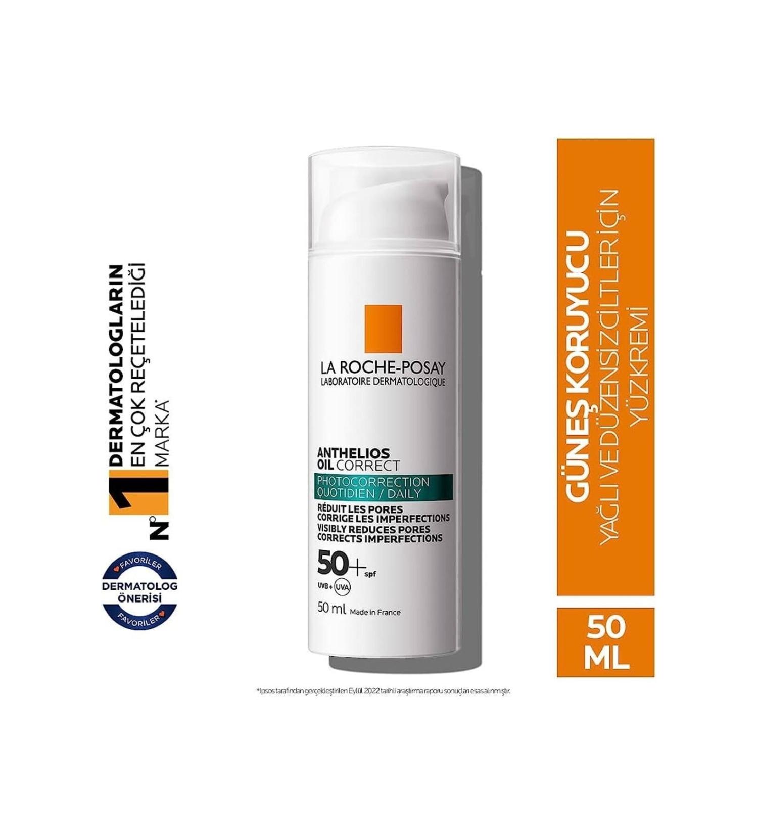 La Roche Posay Anthelios Oil Correct Face Sun Cream for Oily and Irregular Skin 50 ml