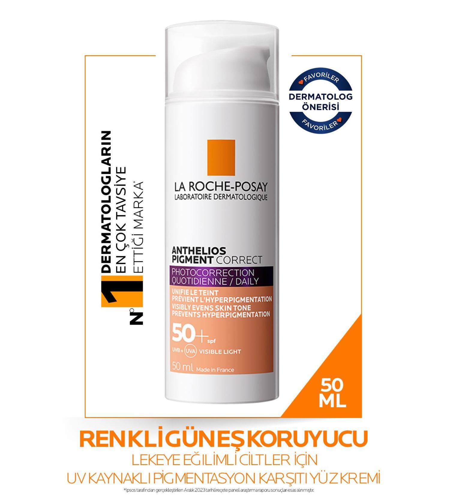 La Roche Posay ANTHELIOS PIGMENT SKIN LIGHTENING CORRECT 50 ML SPF MEDIUM PSSN2863 - Buy Online on GoSupps.com