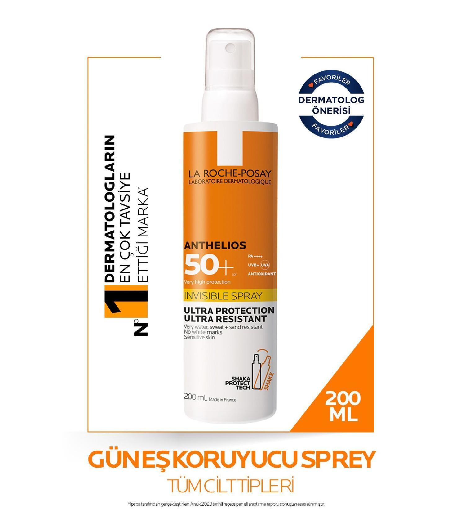 La Roche Posay ANTHELIOS SPF50+ INVISIBLE MOISTURIZER HIGH PROTECTION BODY SUN CREAM SPRAY 200ML PSSN2972